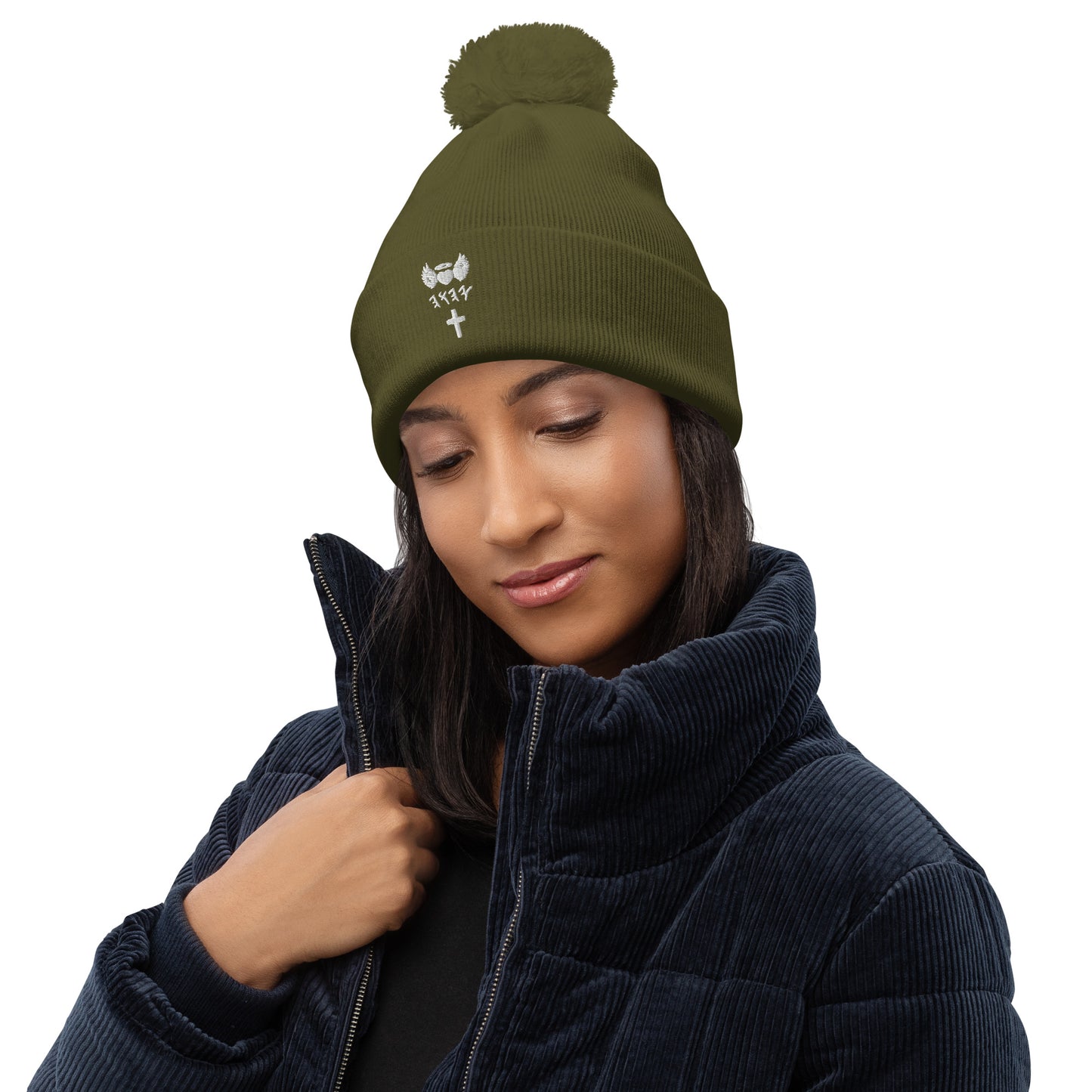 YAHUAH’s Temple H Pom pom beanie
