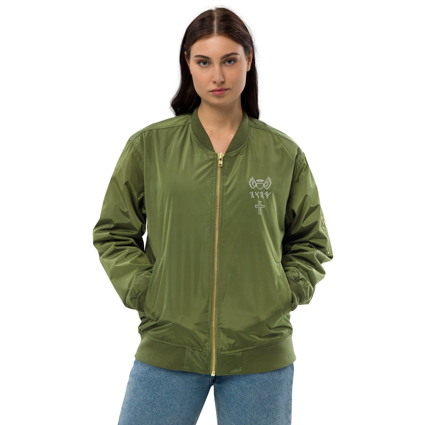 YAHUAH’s Temple J Premium recycled bomber jacket