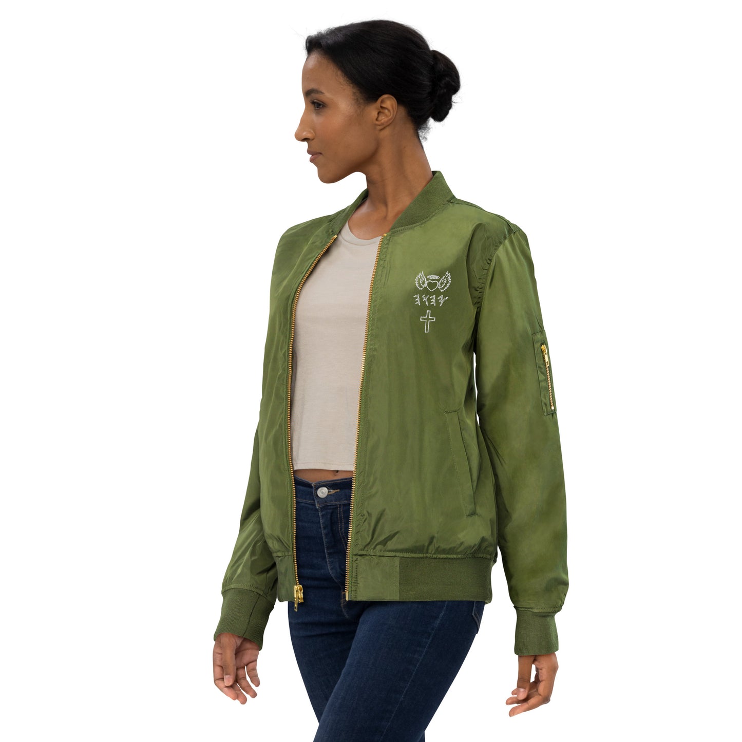 YAHUAH’s Temple J Premium recycled bomber jacket