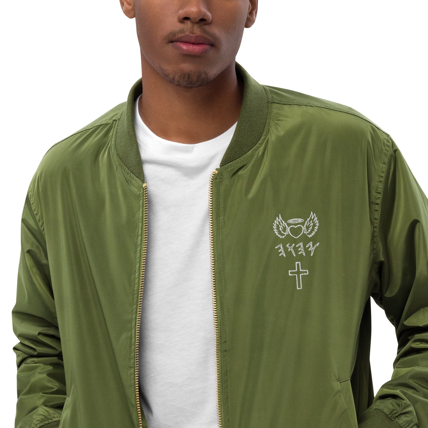 YAHUAH’s Temple J Premium recycled bomber jacket