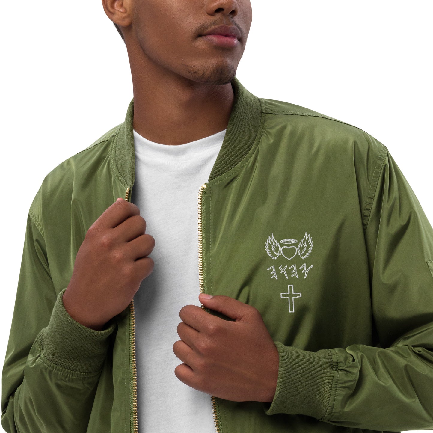 YAHUAH’s Temple J Premium recycled bomber jacket