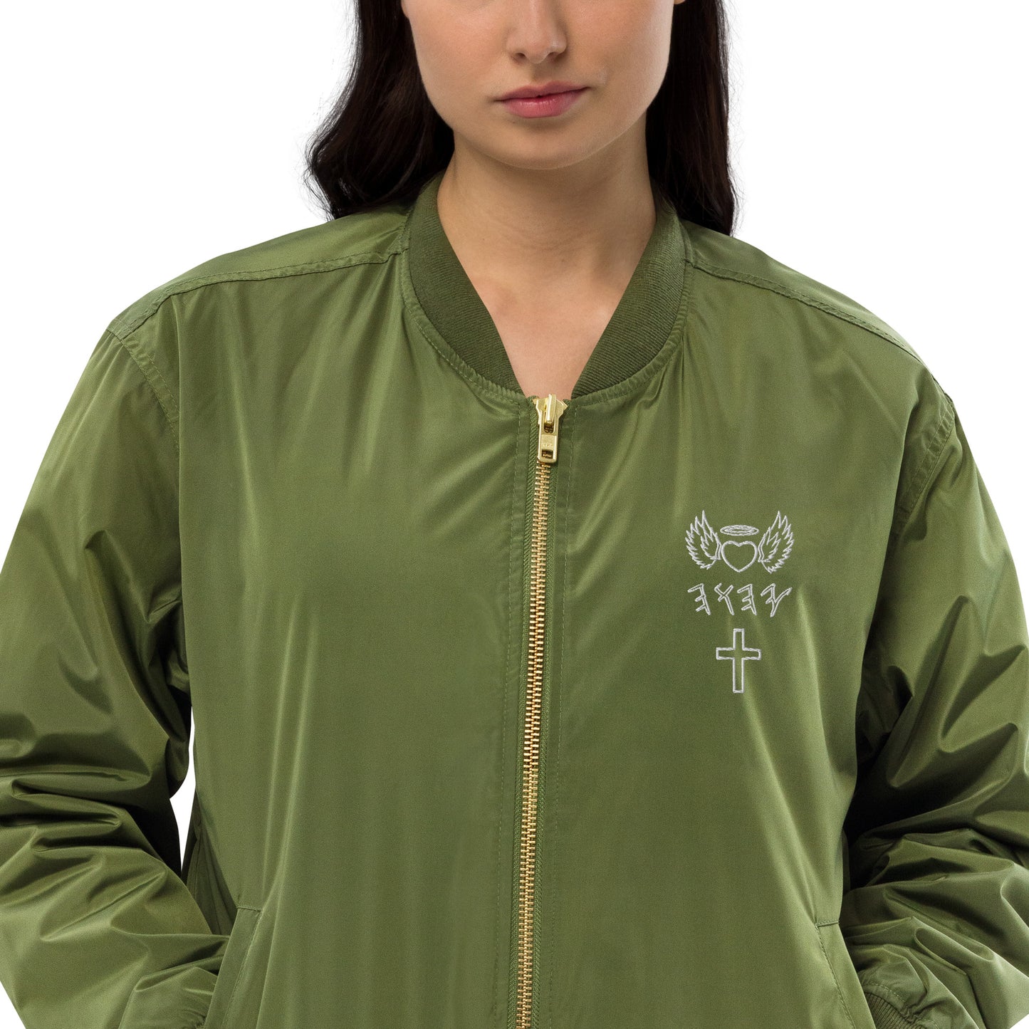 YAHUAH’s Temple J Premium recycled bomber jacket