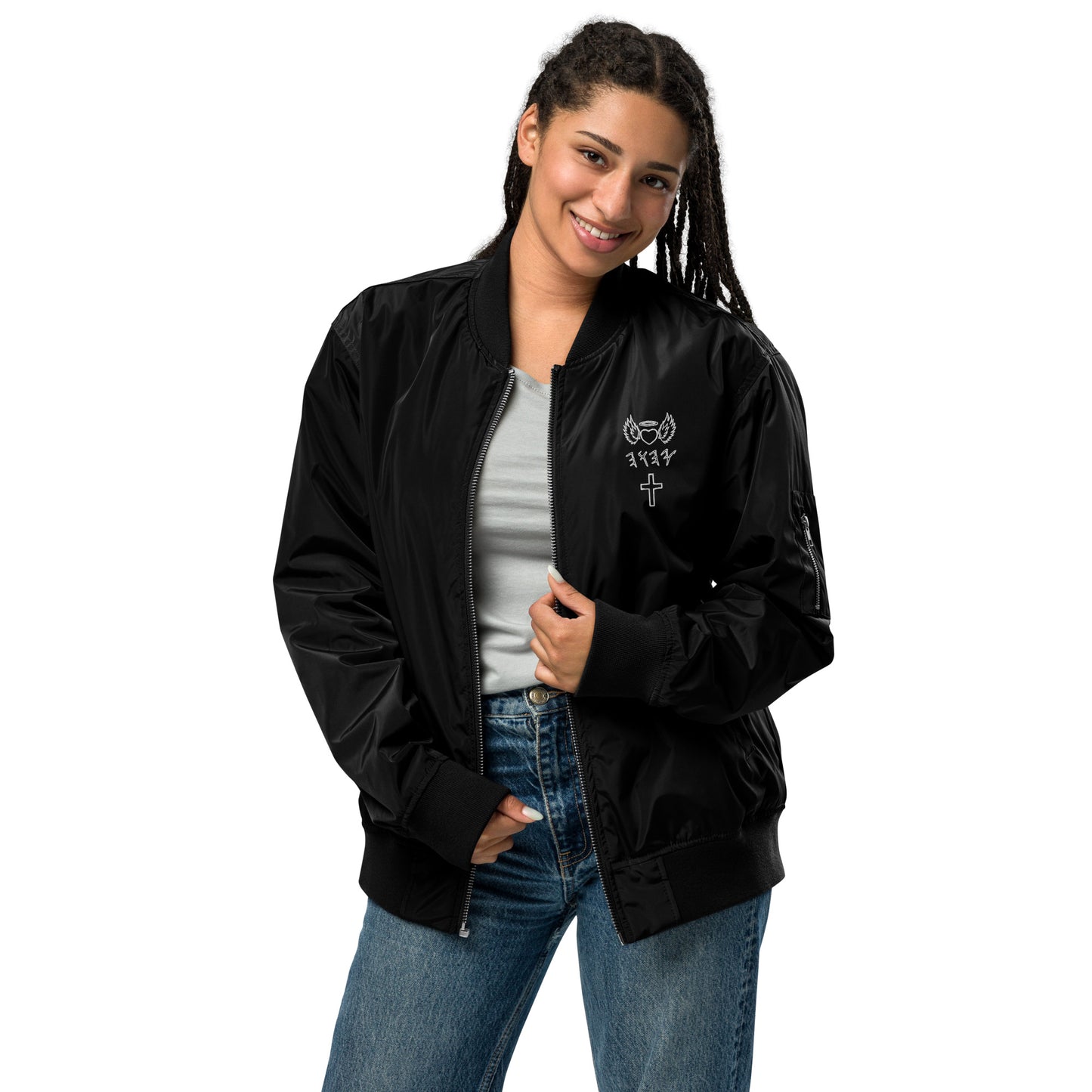 YAHUAH’s Temple J Premium recycled bomber jacket