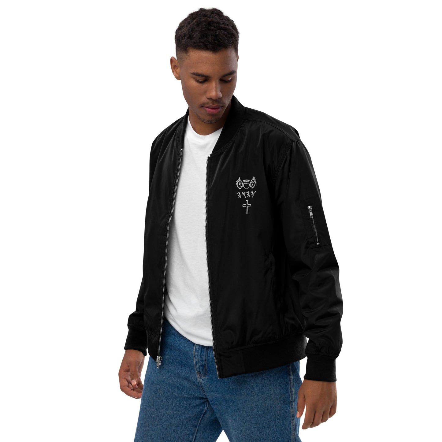 YAHUAH’s Temple J Premium recycled bomber jacket