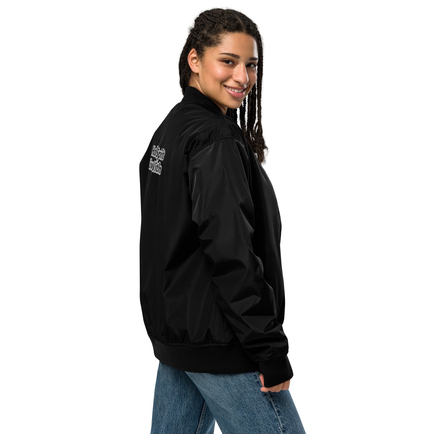 YAHUAH’s Temple J Premium recycled bomber jacket