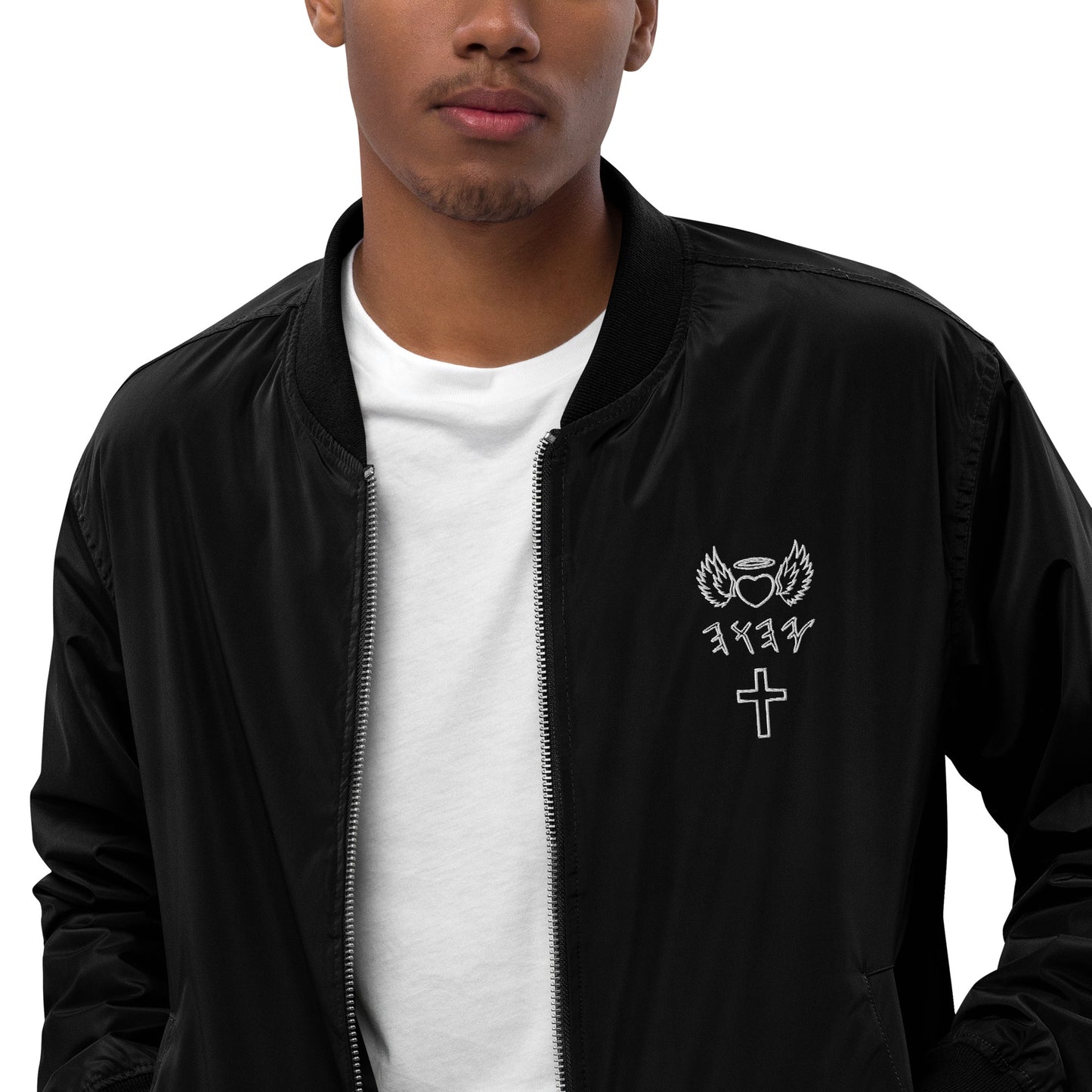 YAHUAH’s Temple J Premium recycled bomber jacket