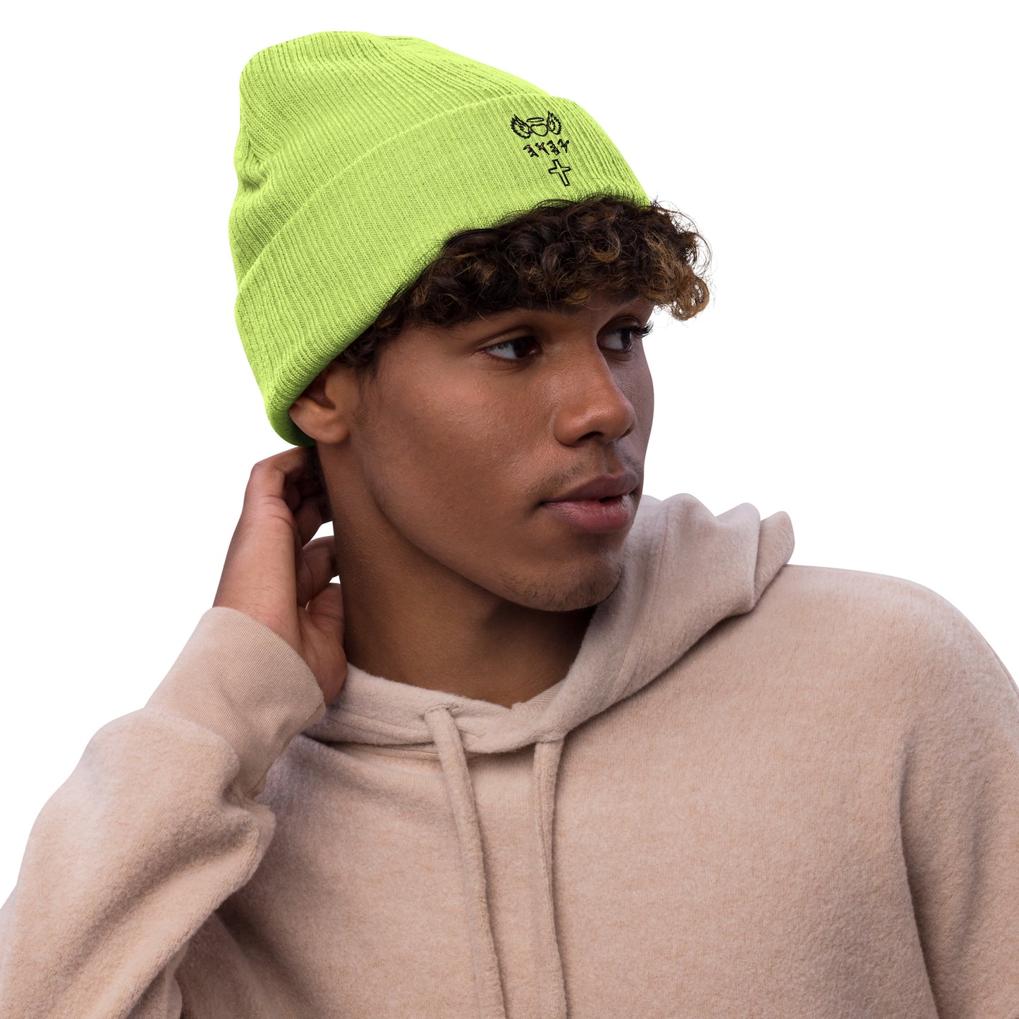 YAHUAH’s Temple H knit beanie