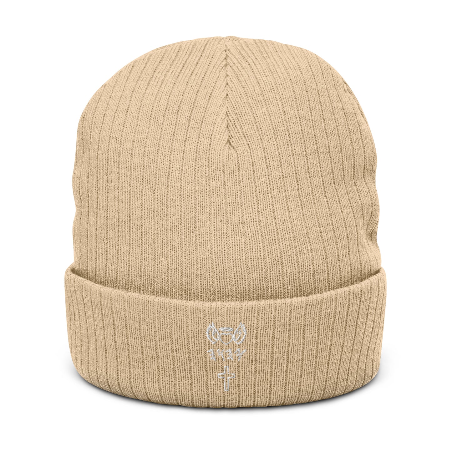 YAHUAH’s Temple H Ribbed knit beanie