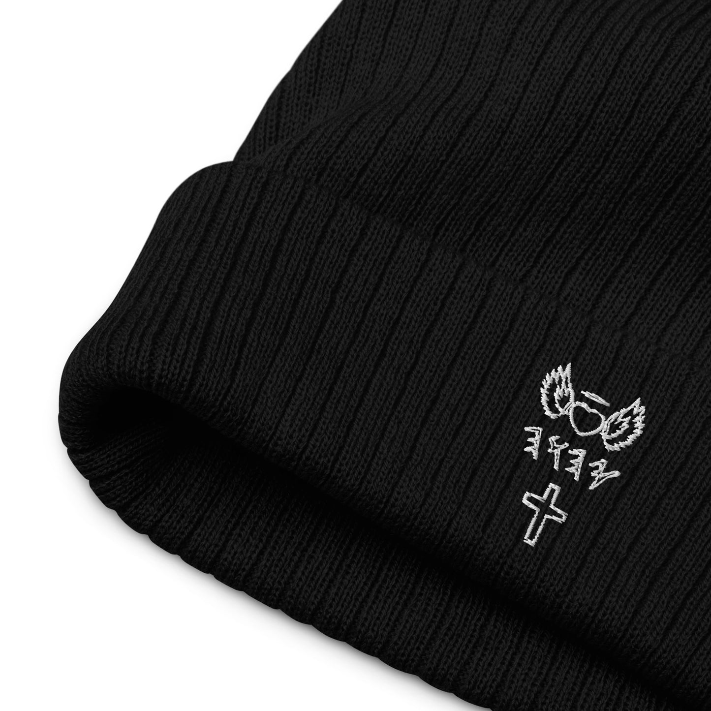 YAHUAH’s Temple H knit beanie