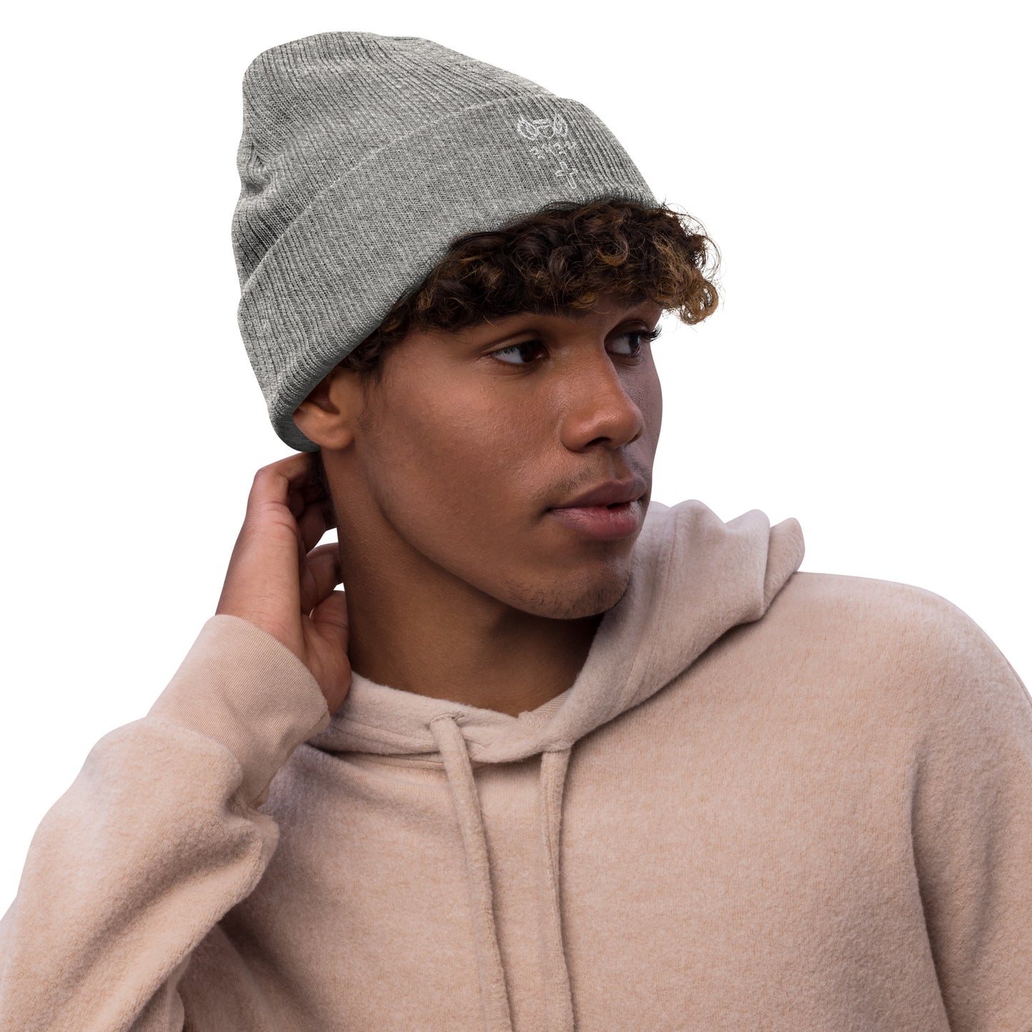 YAHUAH’s Temple H Ribbed knit beanie