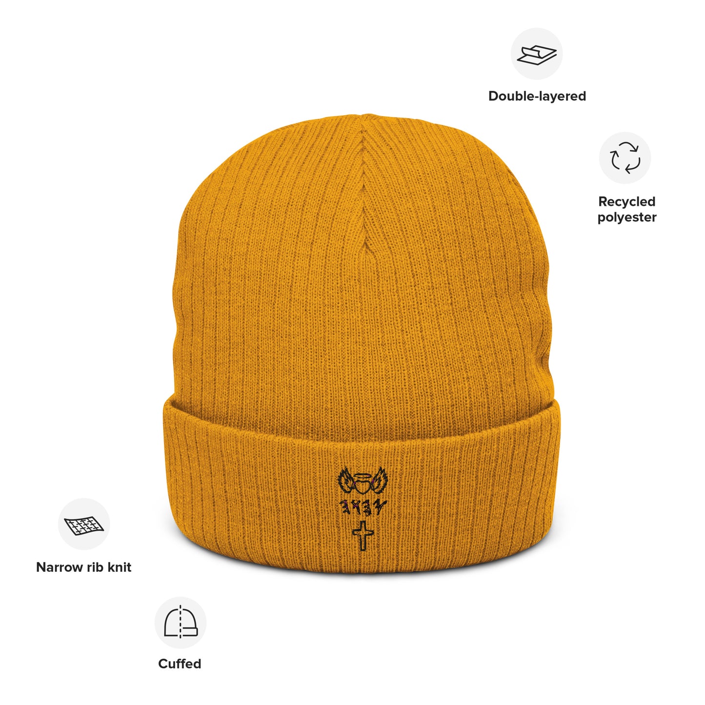 YAHUAH’s Temple H knit beanie