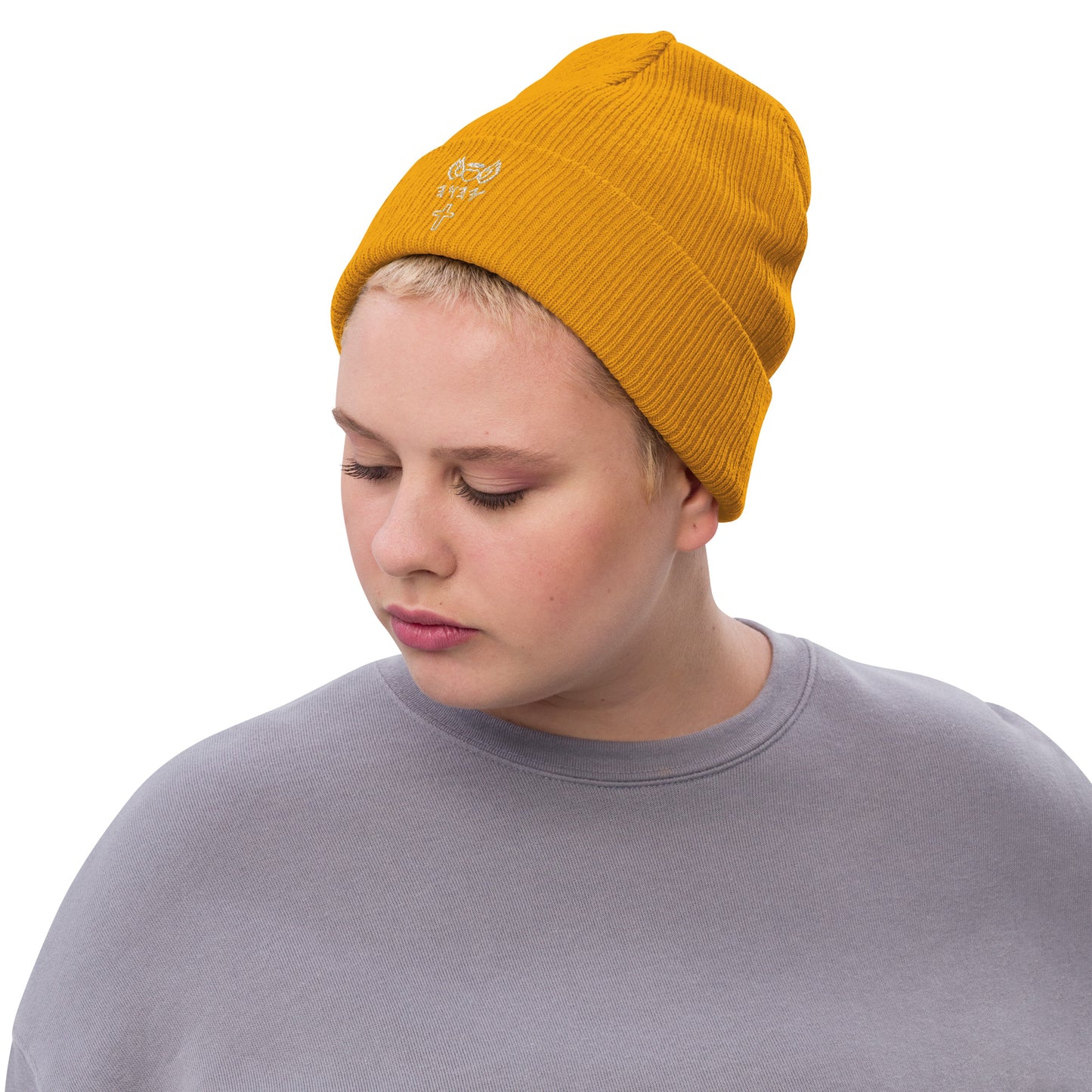 YAHUAH’s Temple H Ribbed knit beanie