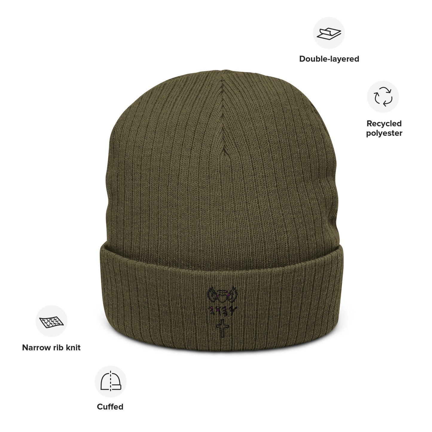 YAHUAH’s Temple H knit beanie