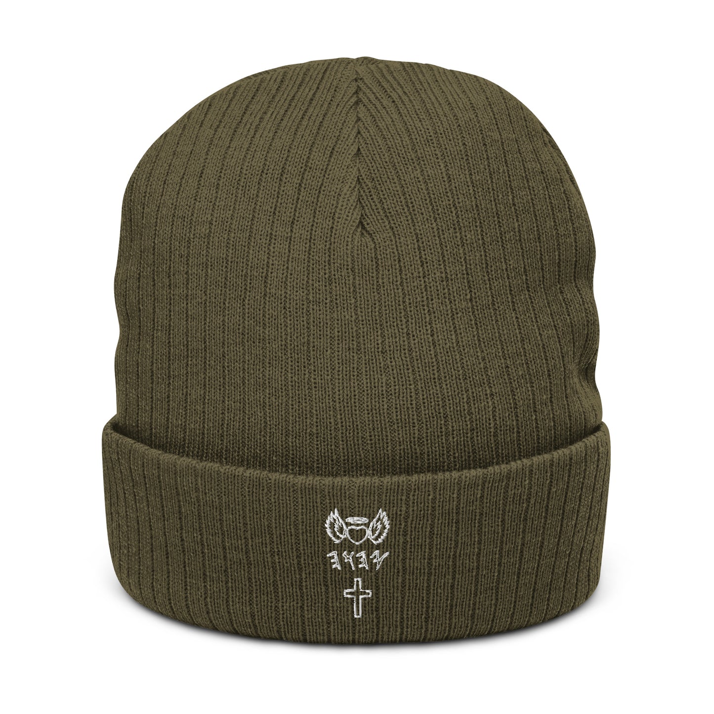 YAHUAH’s Temple H Ribbed knit beanie