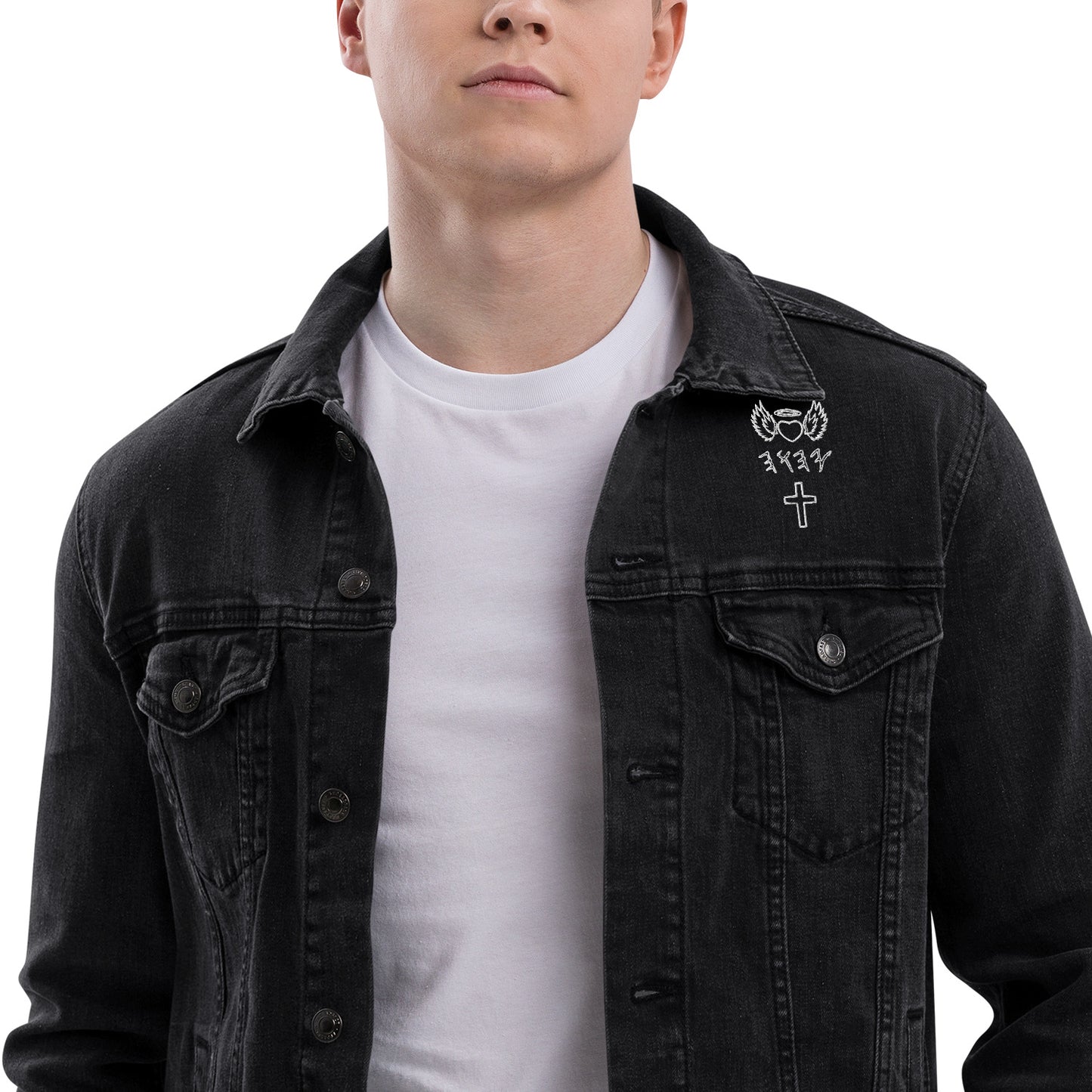 YAHUAH’s Temple J Unisex denim jacket