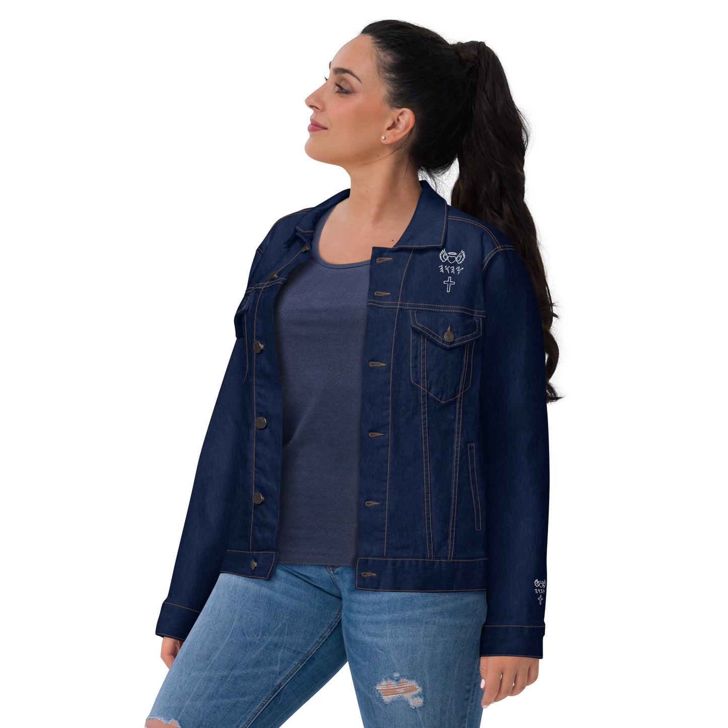 YAHUAH’s Temple J Unisex denim jacket