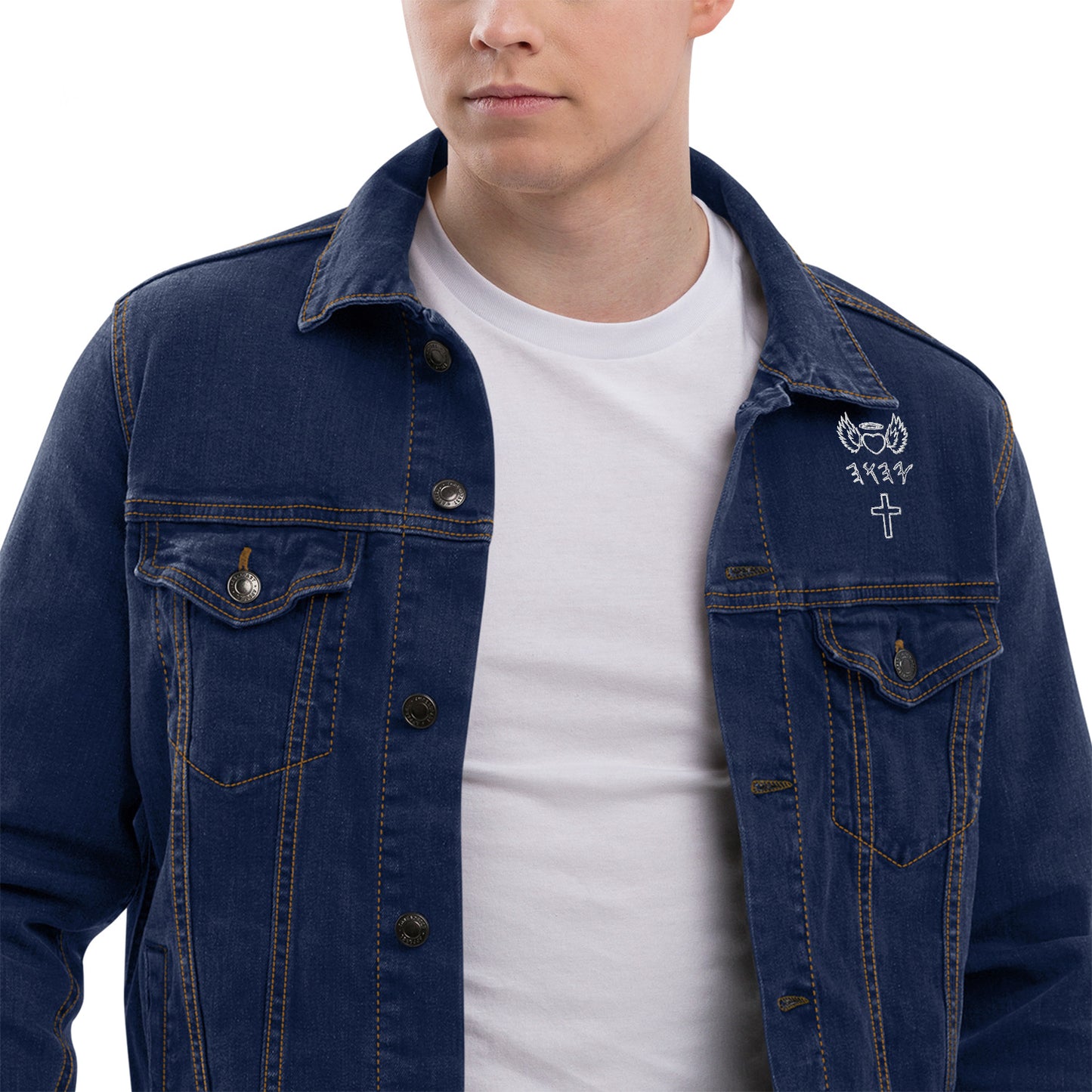 YAHUAH’s Temple J Unisex denim jacket
