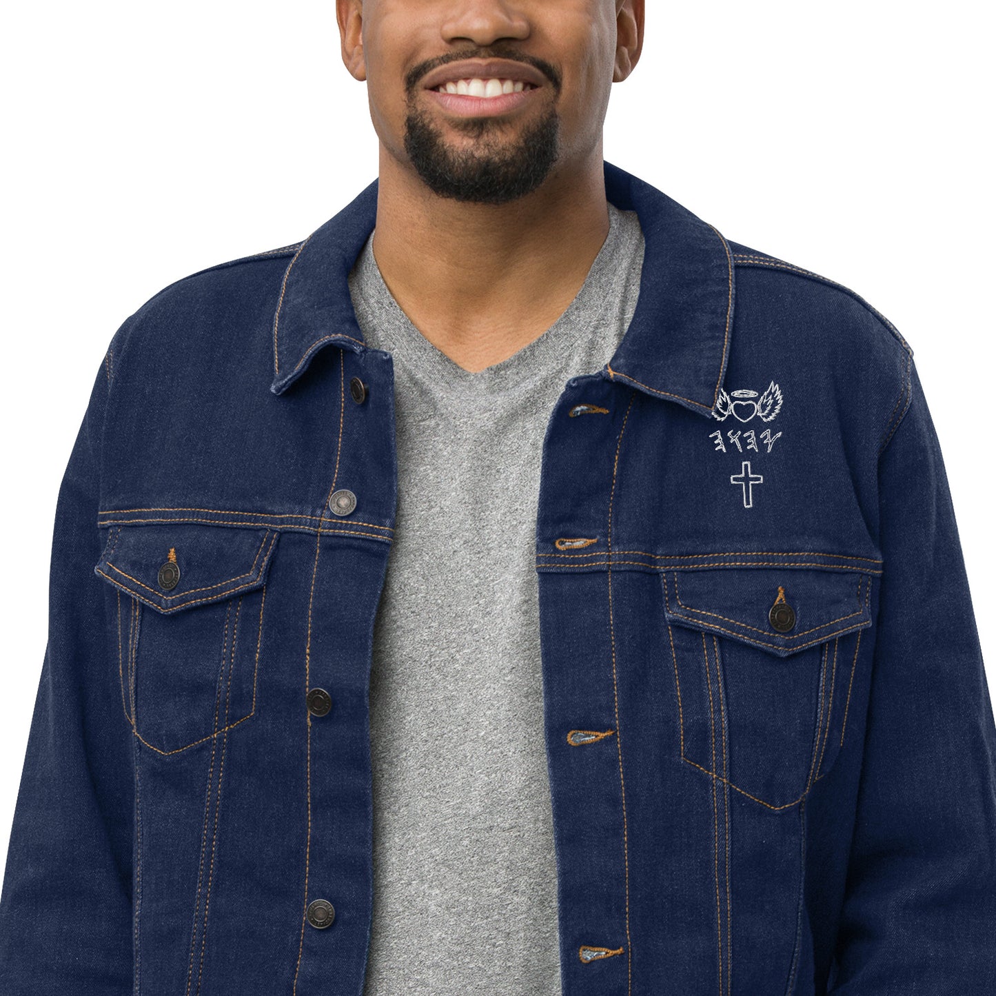 YAHUAH’s Temple J Unisex denim jacket