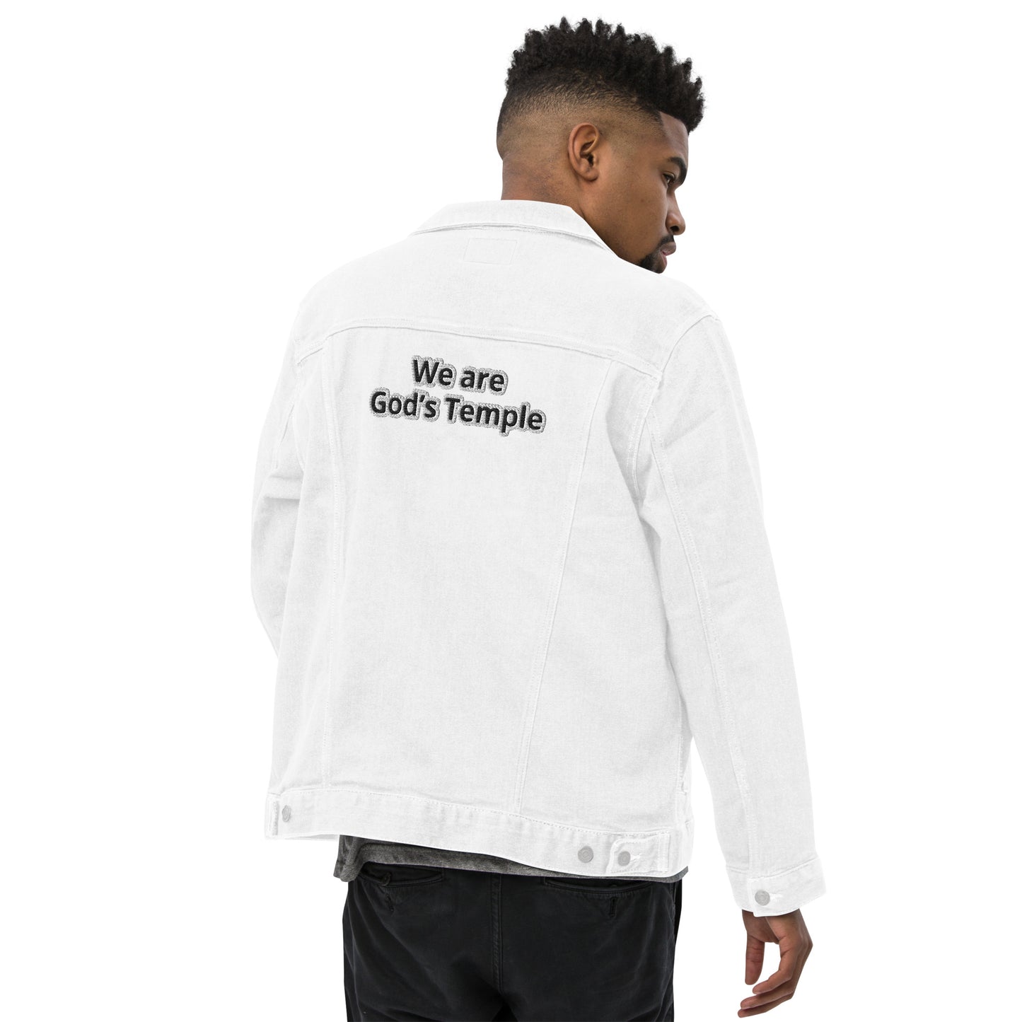 YAHUAH’s Temple J Unisex denim jacket