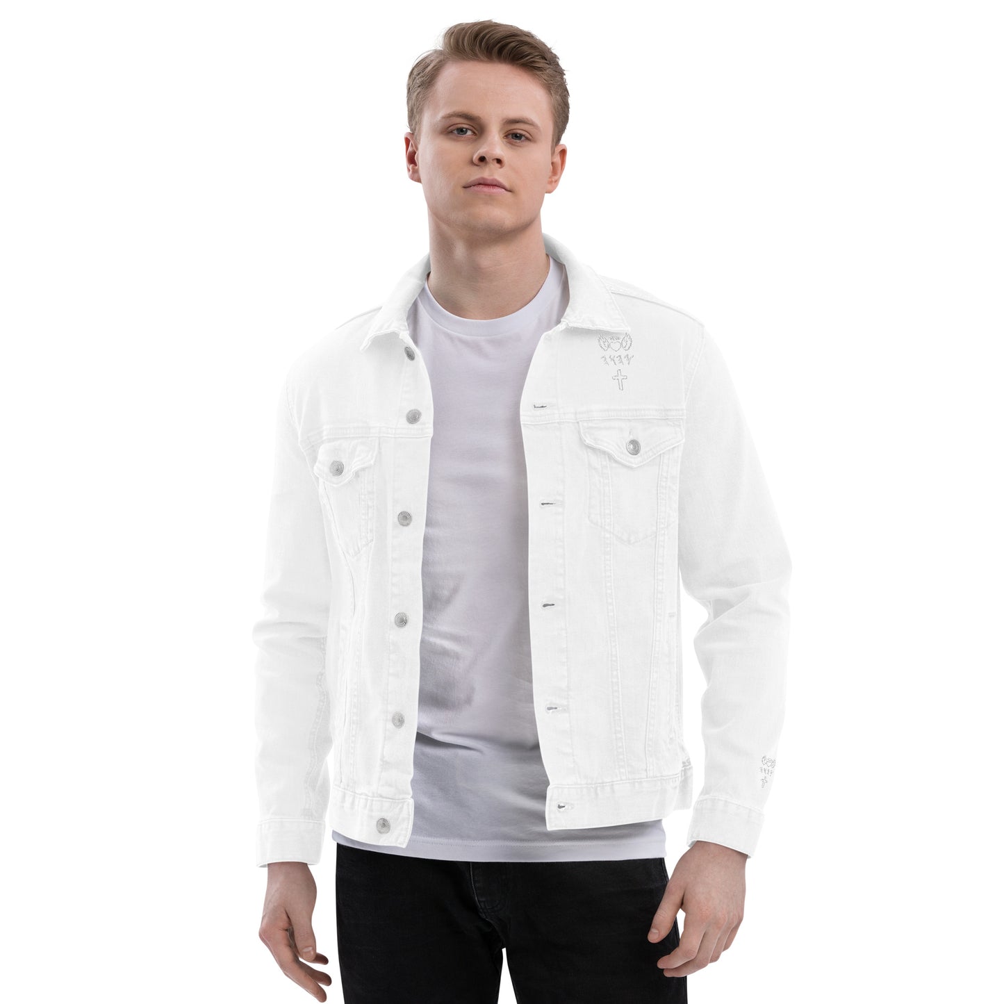 YAHUAH’s Temple J Unisex denim jacket