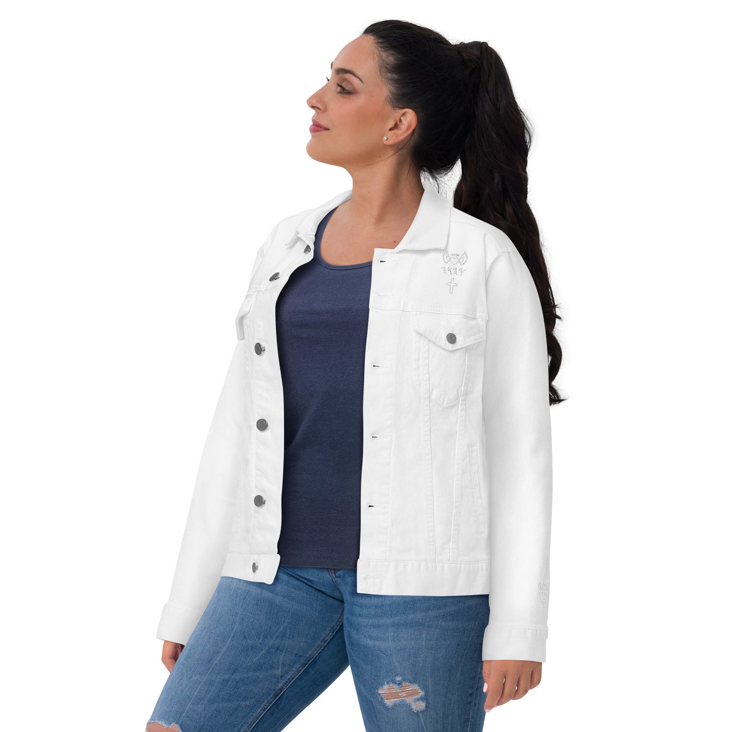 YAHUAH’s Temple J Unisex denim jacket