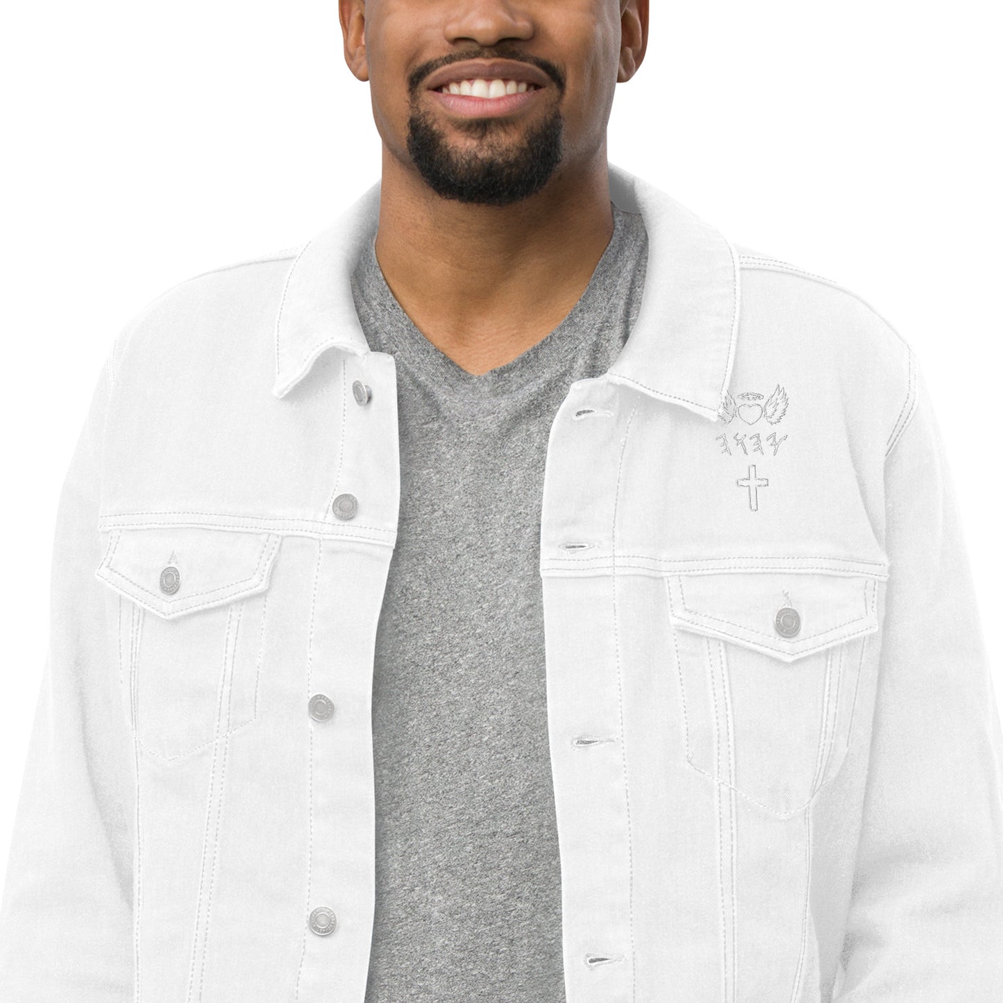 YAHUAH’s Temple J Unisex denim jacket