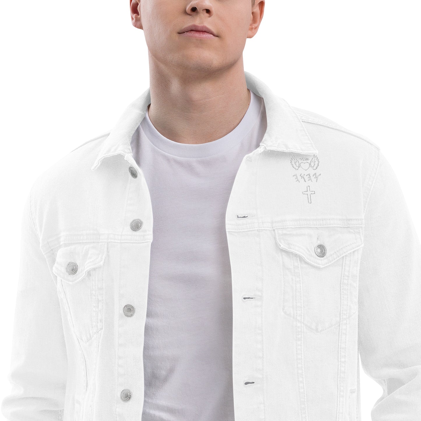 YAHUAH’s Temple J Unisex denim jacket