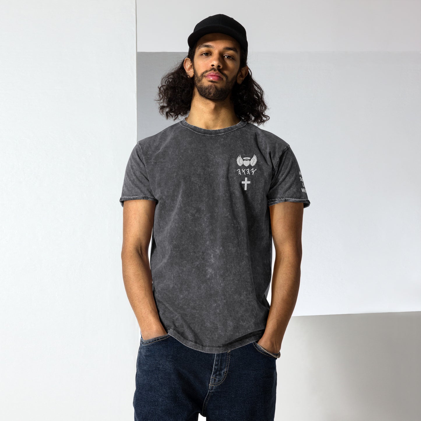 YAHUAH’s Temple S Denim T-Shirt