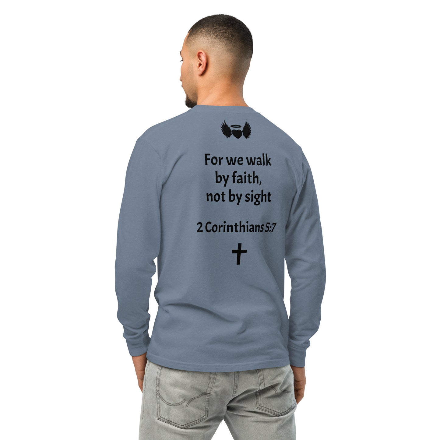 YAHUAH’s Temple S Garment-dyed heavyweight long-sleeve shirt