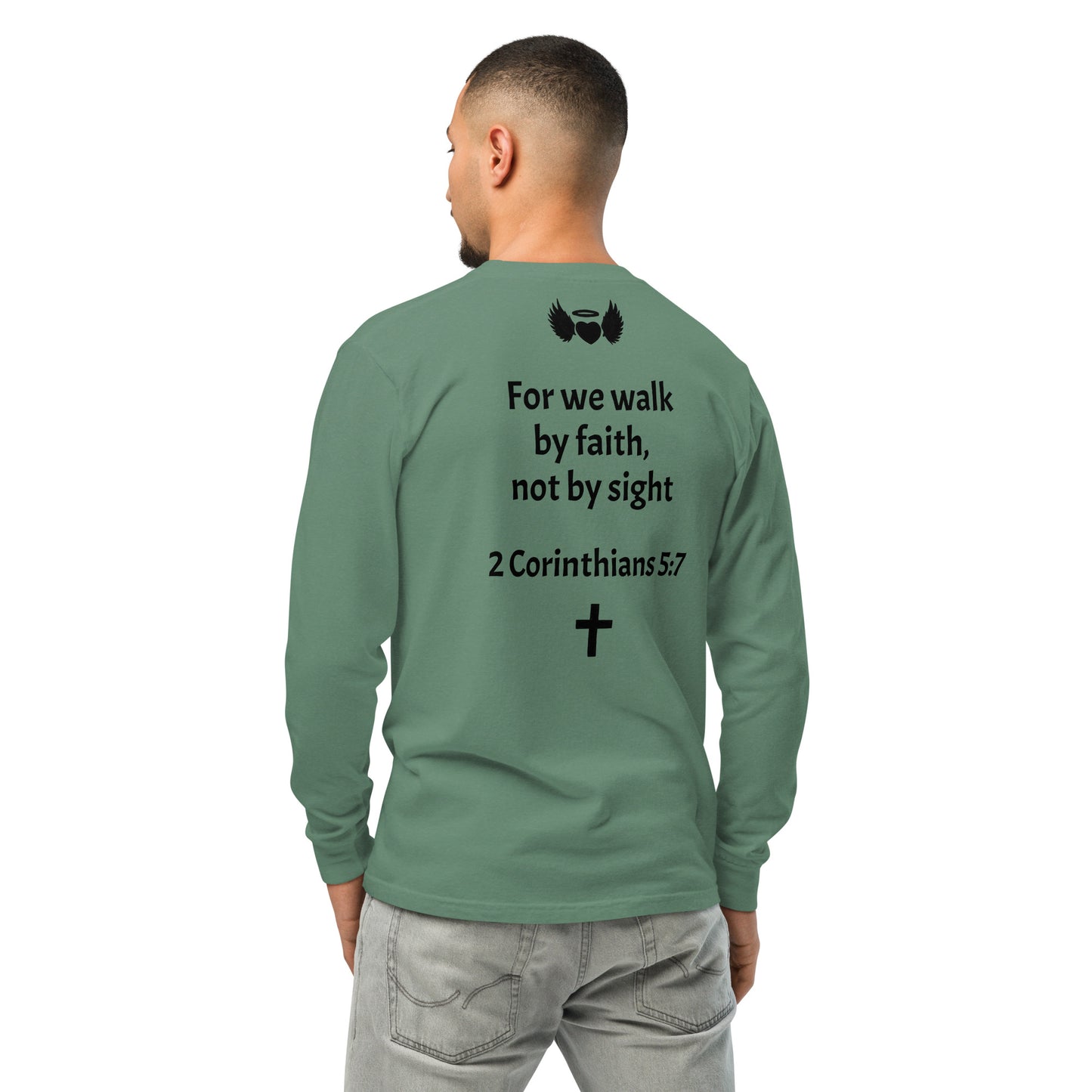 YAHUAH’s Temple S Garment-dyed heavyweight long-sleeve shirt