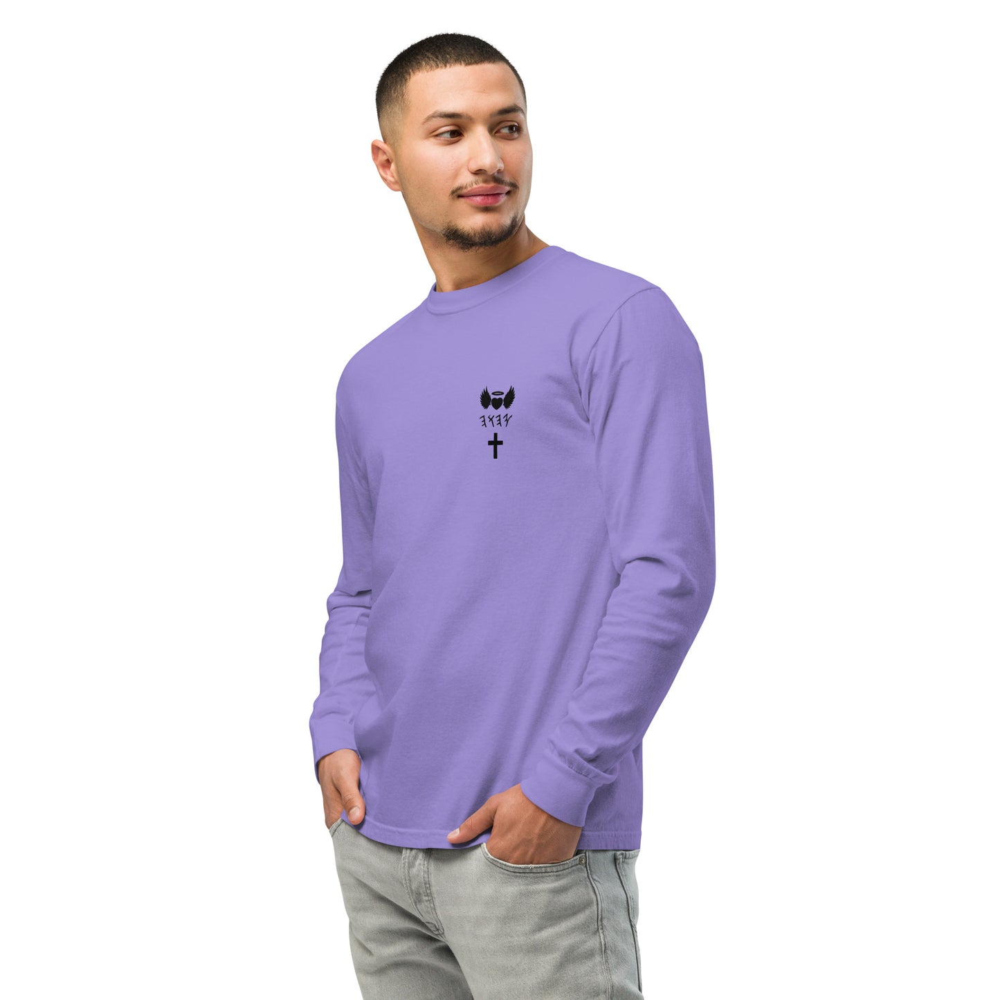 YAHUAH’s Temple S Garment-dyed heavyweight long-sleeve shirt