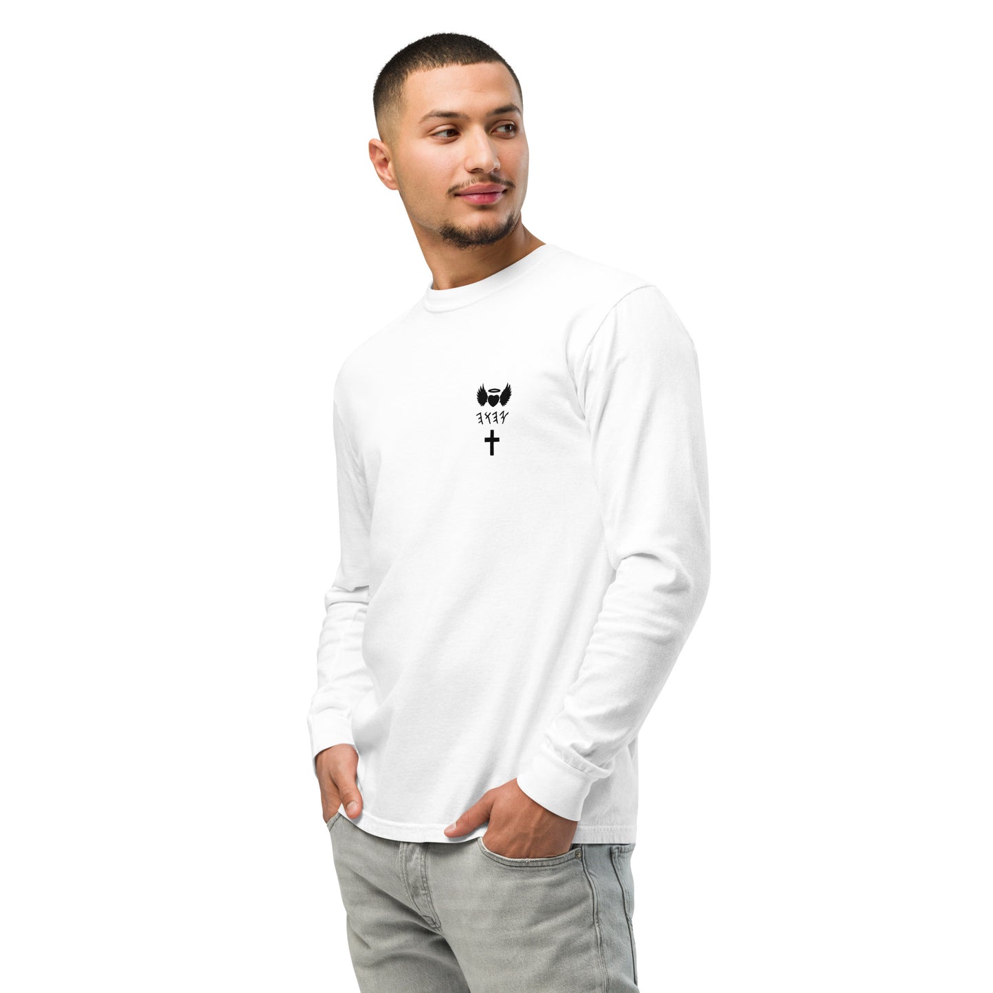 YAHUAH’s Temple S Garment-dyed heavyweight long-sleeve shirt