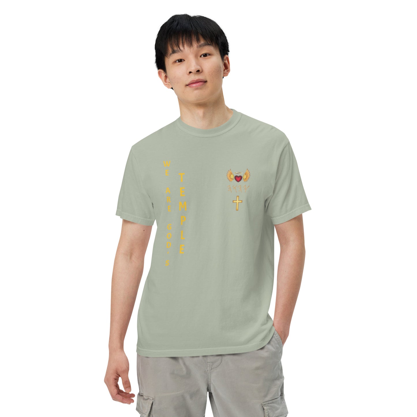 YAHUAH’s Temple S Unisex garment-dyed heavyweight t-shirt