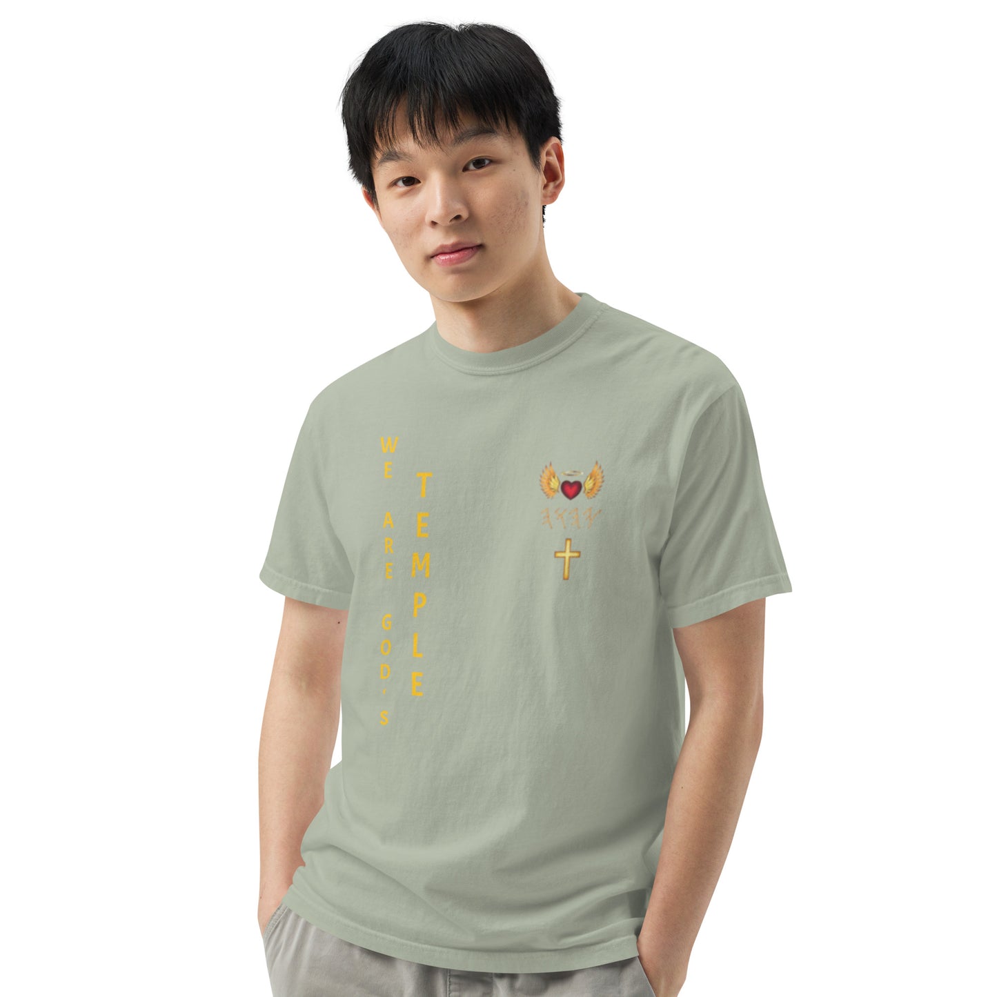 YAHUAH’s Temple S Unisex garment-dyed heavyweight t-shirt