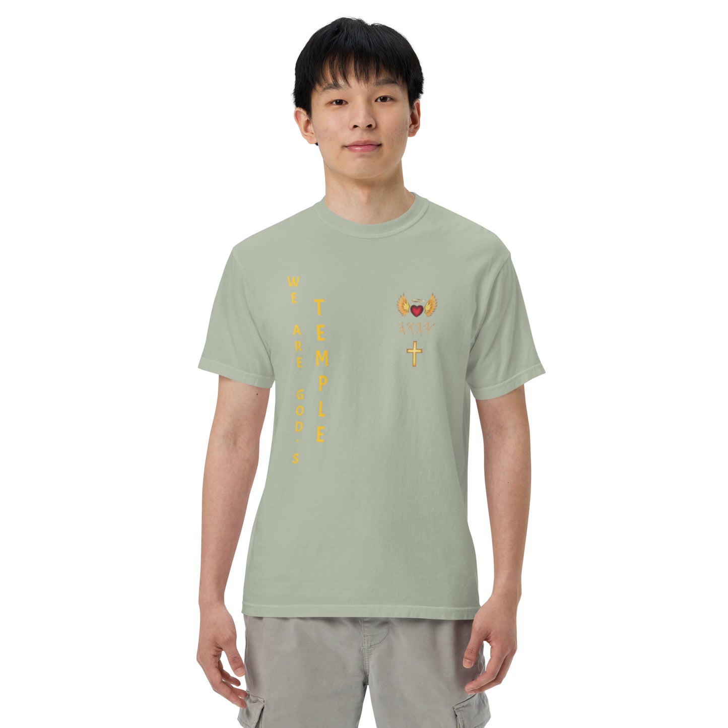 YAHUAH’s Temple S Unisex garment-dyed heavyweight t-shirt