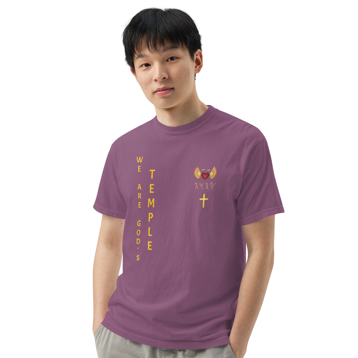 YAHUAH’s Temple S Unisex garment-dyed heavyweight t-shirt