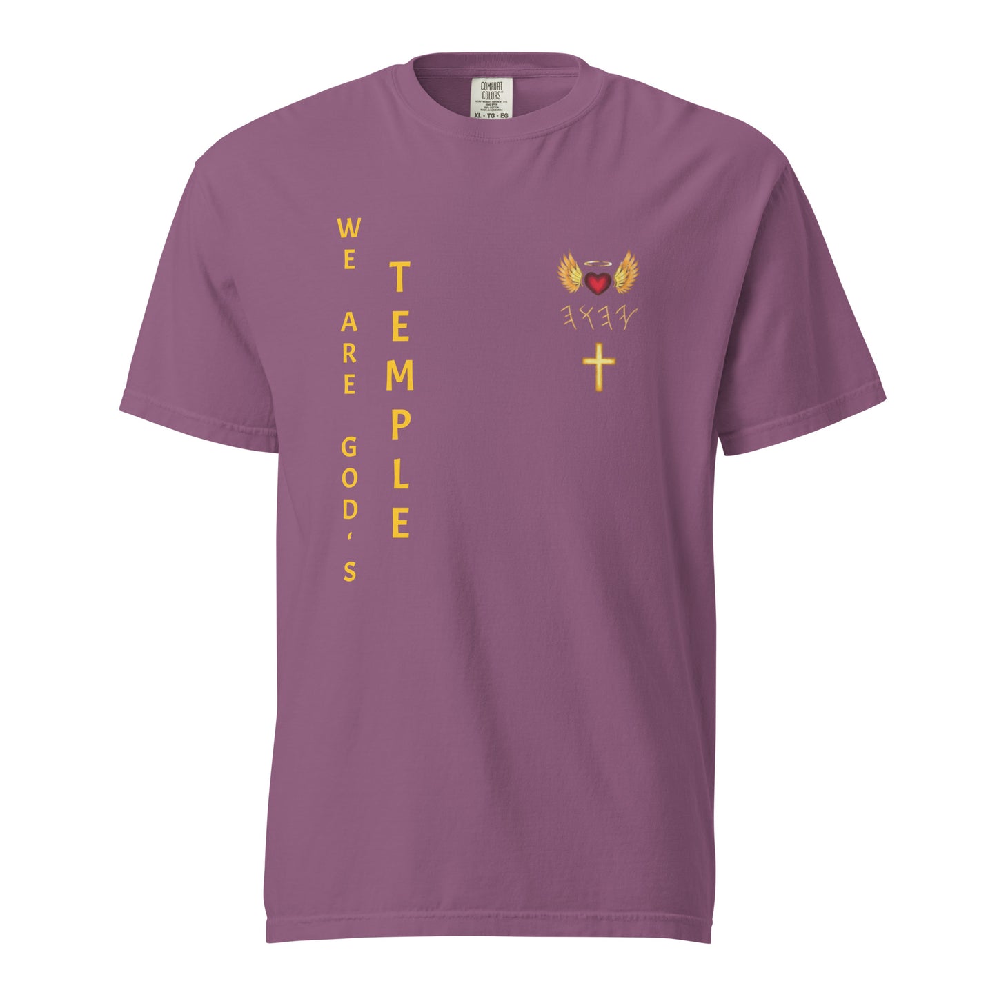 YAHUAH’s Temple S Unisex garment-dyed heavyweight t-shirt