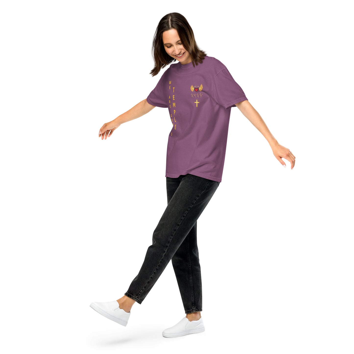 YAHUAH’s Temple S Unisex garment-dyed heavyweight t-shirt
