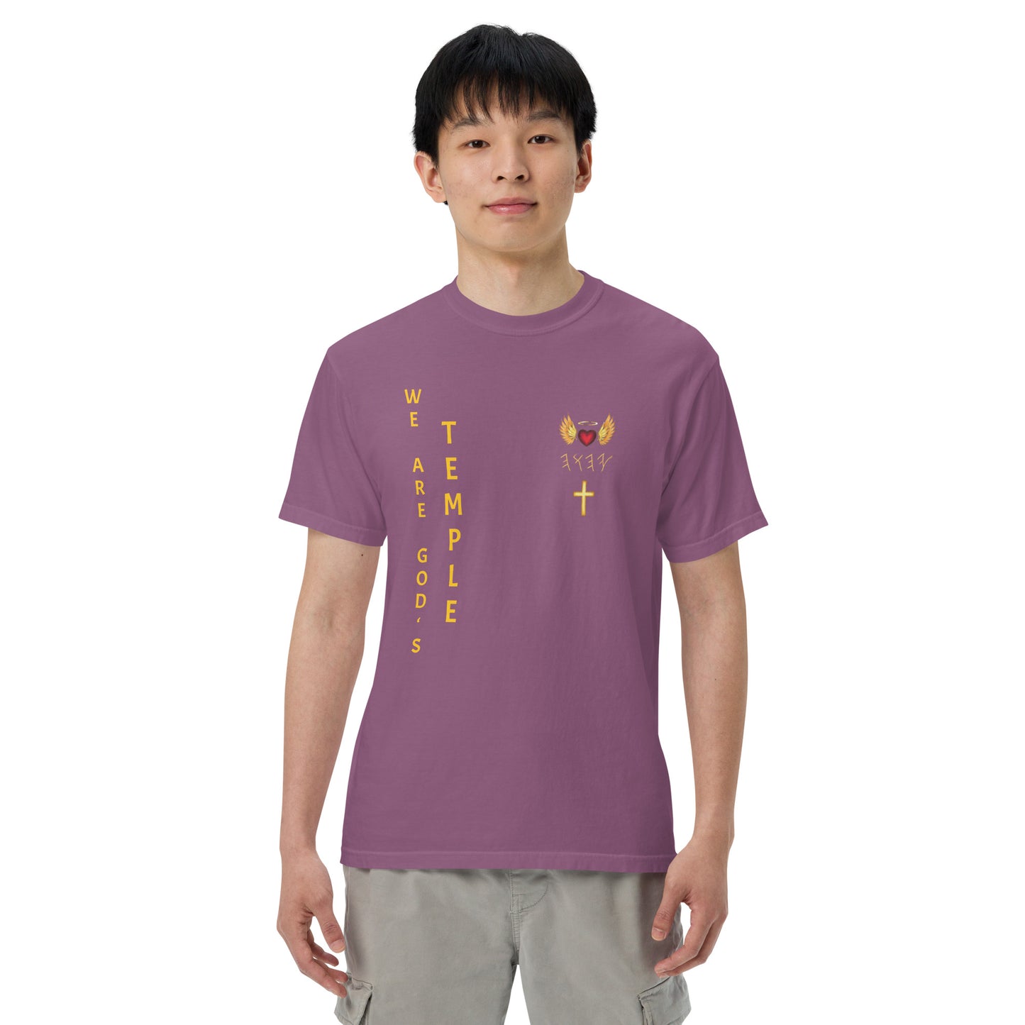 YAHUAH’s Temple S Unisex garment-dyed heavyweight t-shirt
