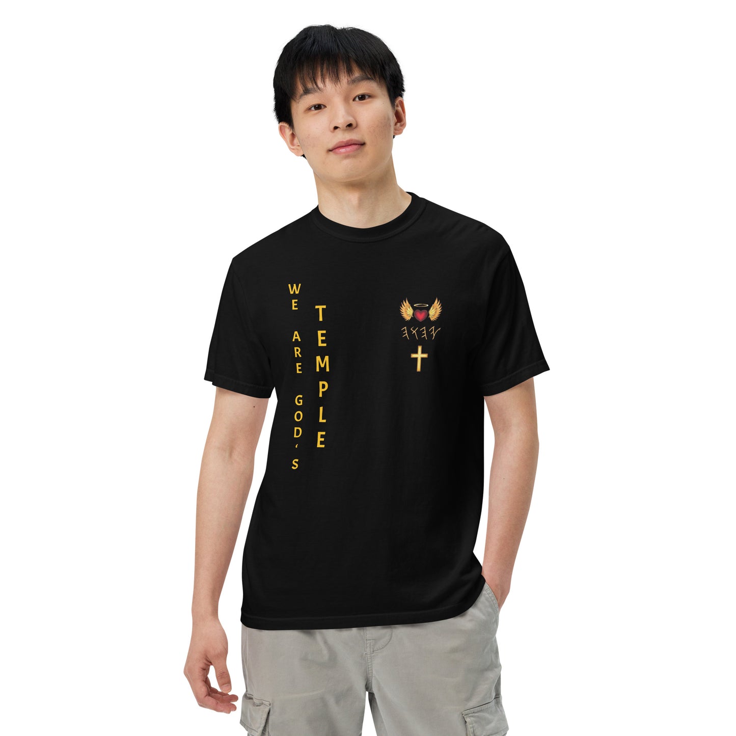 YAHUAH’s Temple S Unisex garment-dyed heavyweight t-shirt