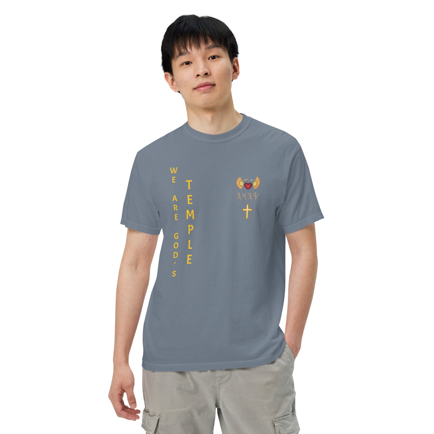 YAHUAH’s Temple S Unisex garment-dyed heavyweight t-shirt