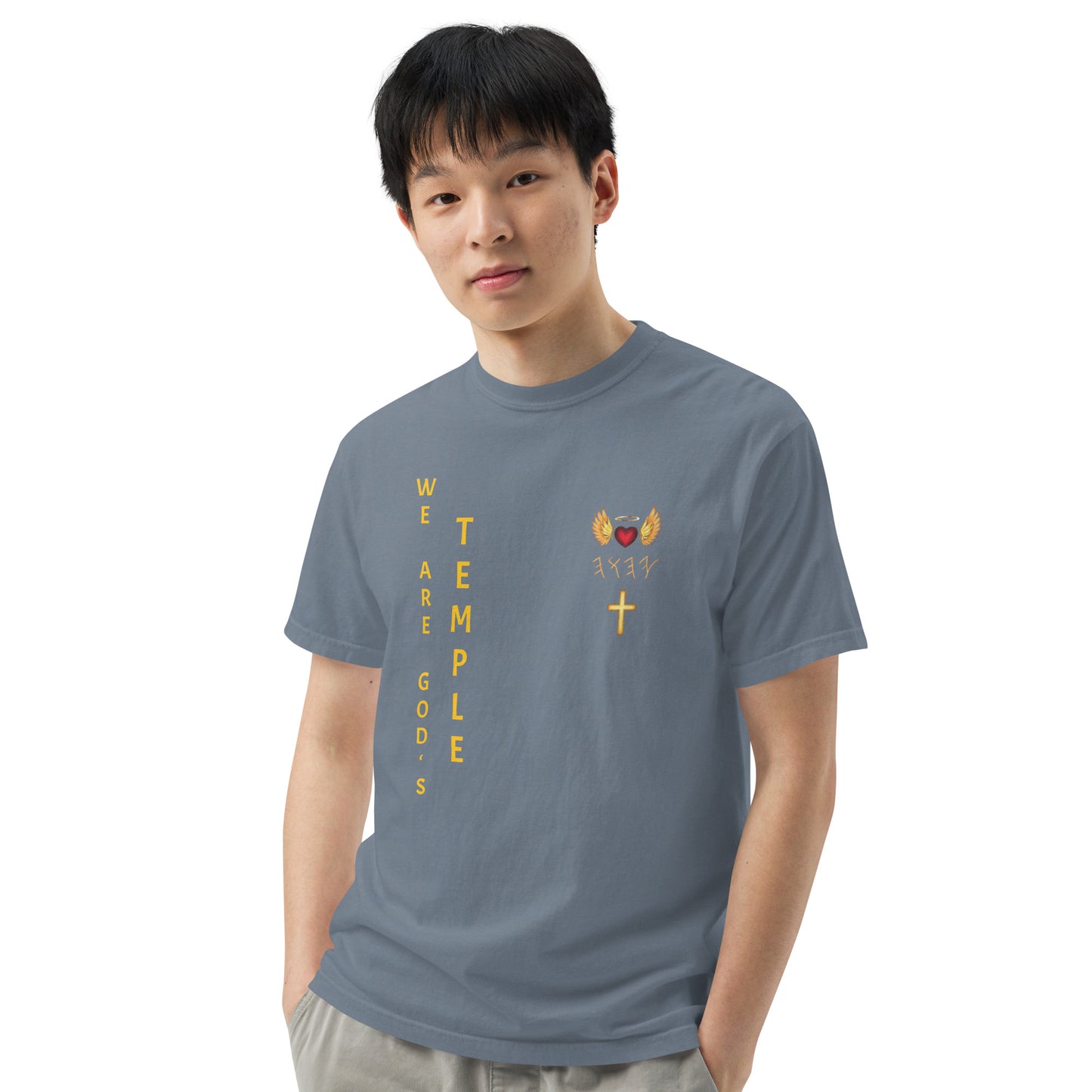 YAHUAH’s Temple S Unisex garment-dyed heavyweight t-shirt