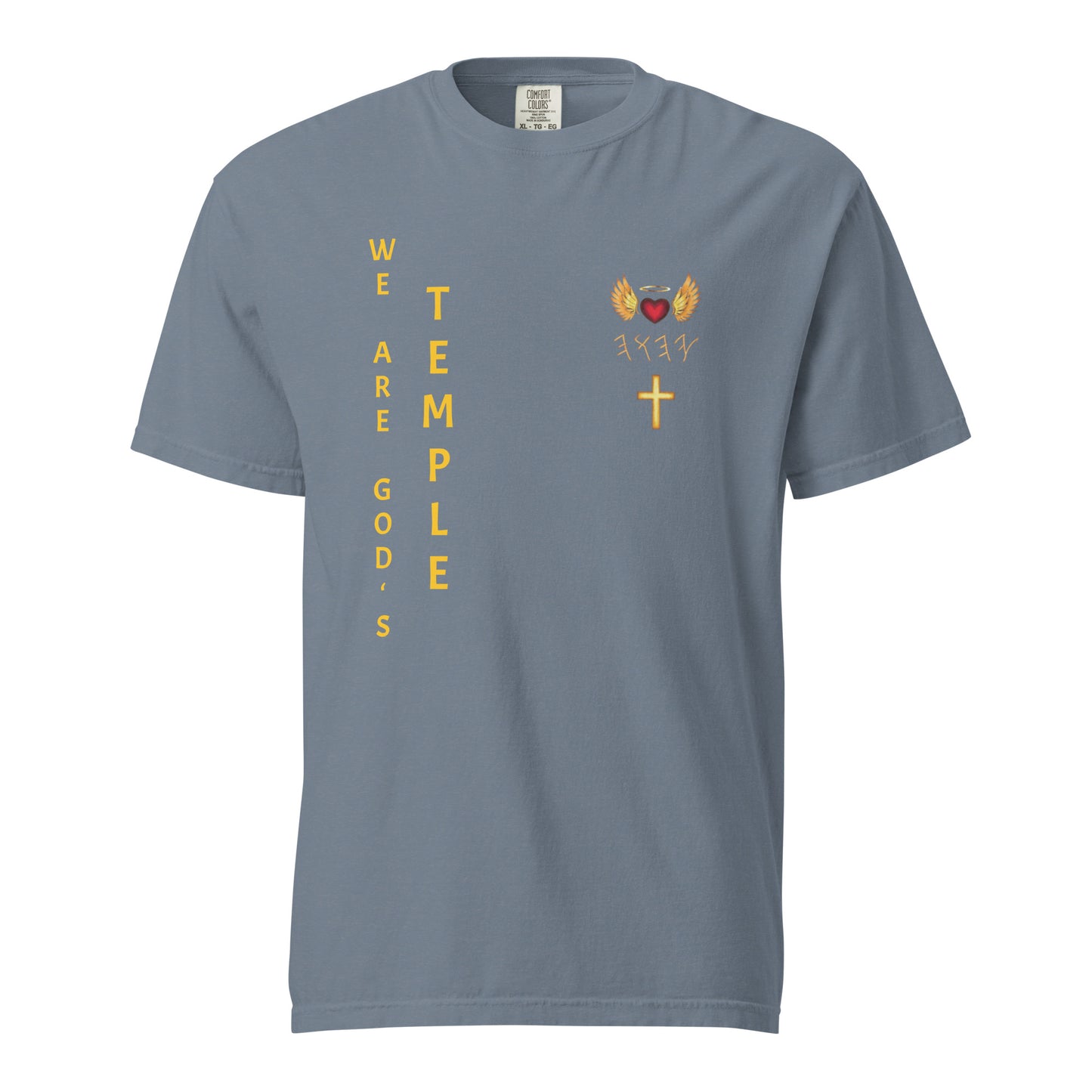 YAHUAH’s Temple S Unisex garment-dyed heavyweight t-shirt