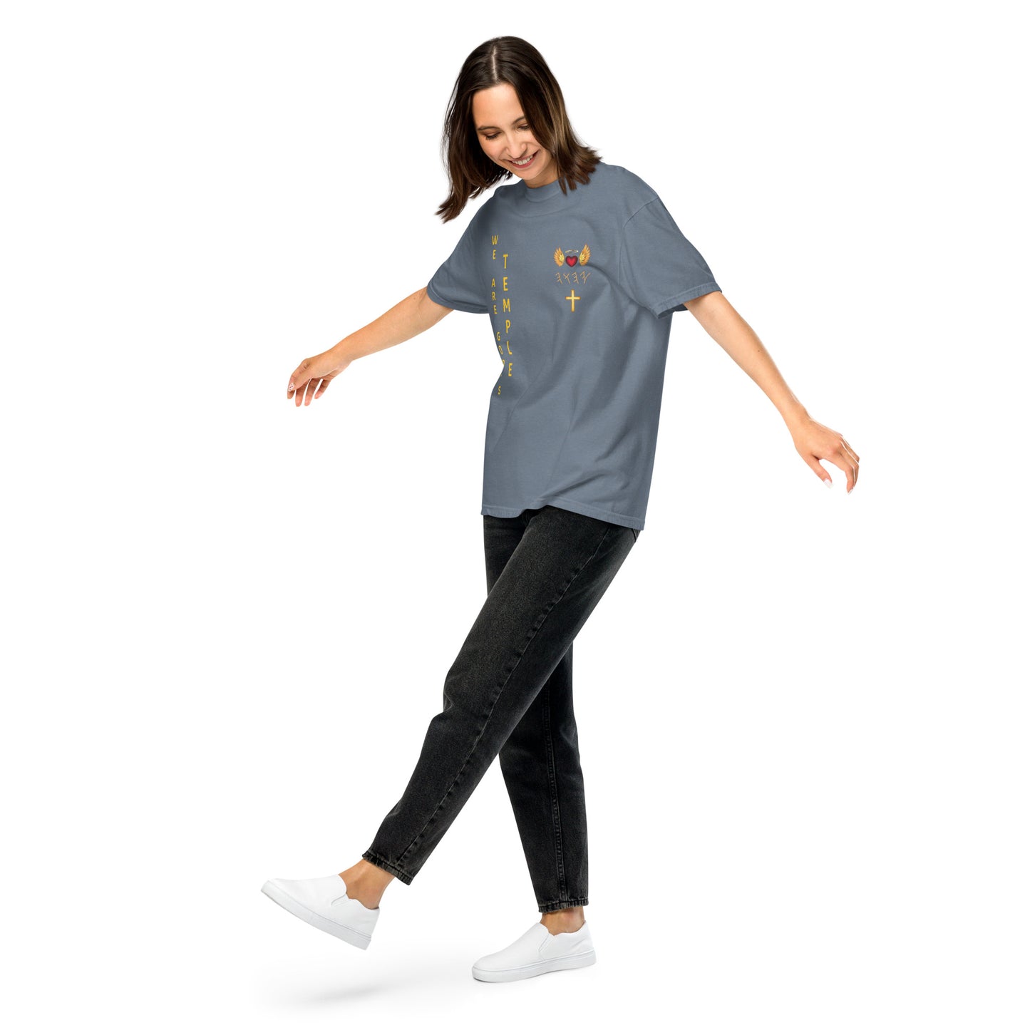 YAHUAH’s Temple S Unisex garment-dyed heavyweight t-shirt