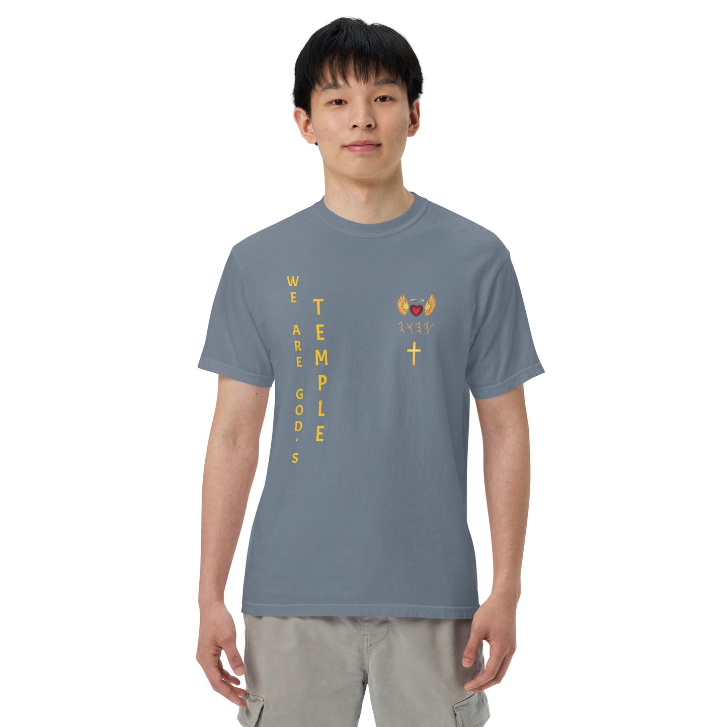 YAHUAH’s Temple S Unisex garment-dyed heavyweight t-shirt