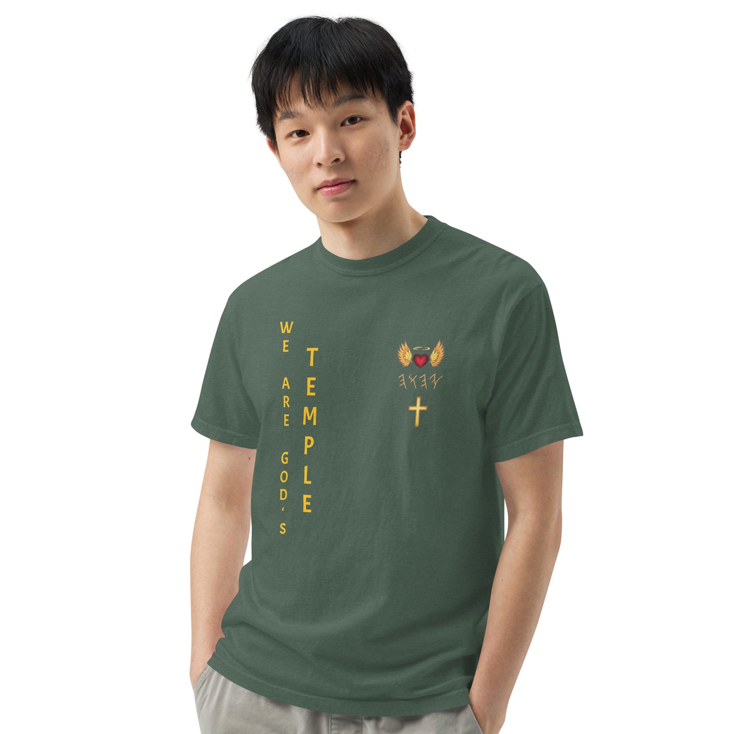 YAHUAH’s Temple S Unisex garment-dyed heavyweight t-shirt