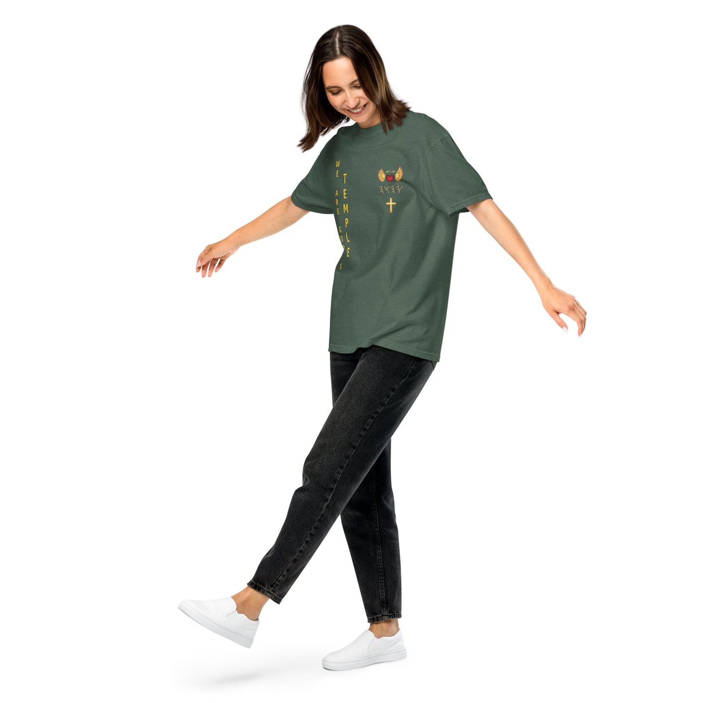 YAHUAH’s Temple S Unisex garment-dyed heavyweight t-shirt