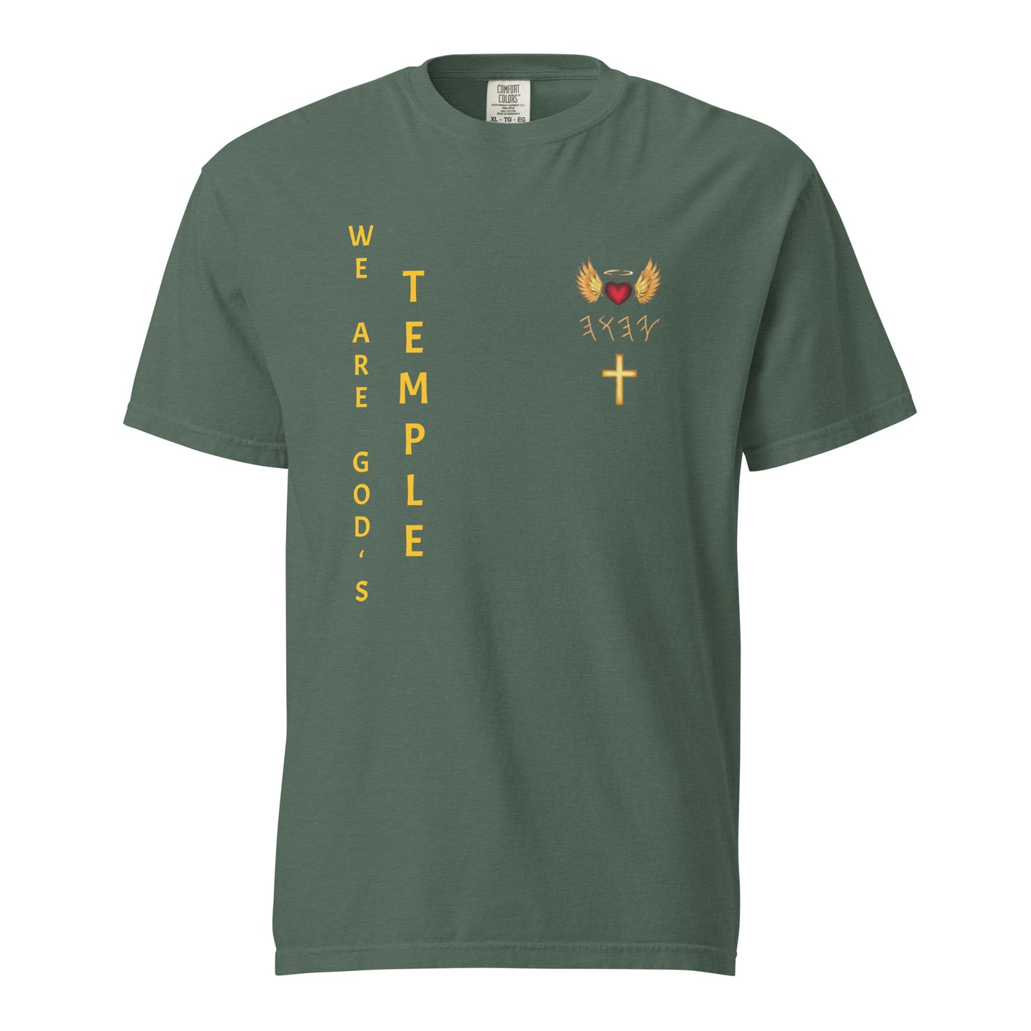 YAHUAH’s Temple S Unisex garment-dyed heavyweight t-shirt