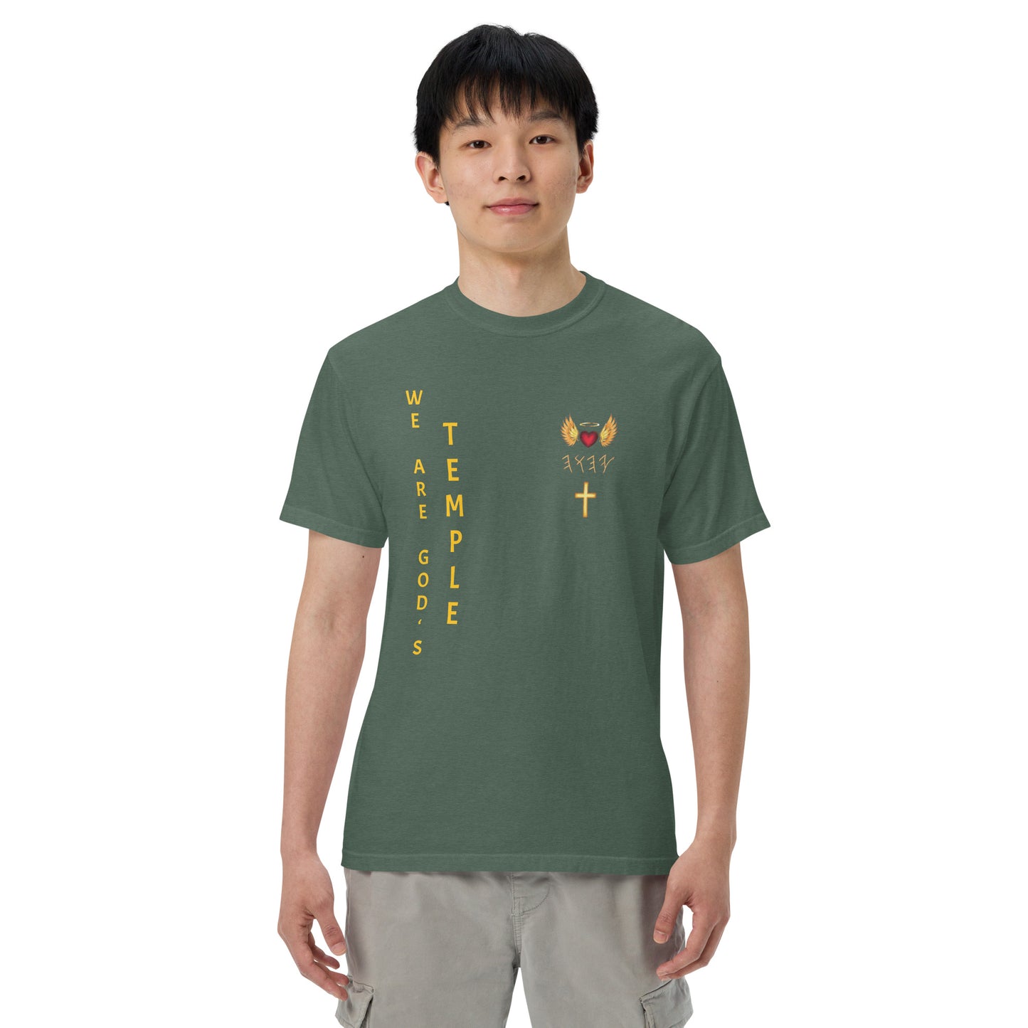 YAHUAH’s Temple S Unisex garment-dyed heavyweight t-shirt