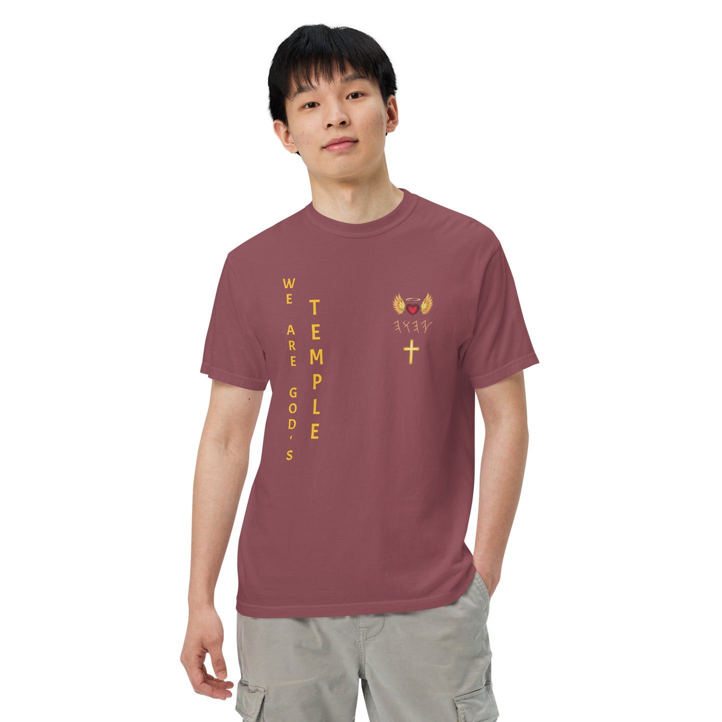 YAHUAH’s Temple S Unisex garment-dyed heavyweight t-shirt
